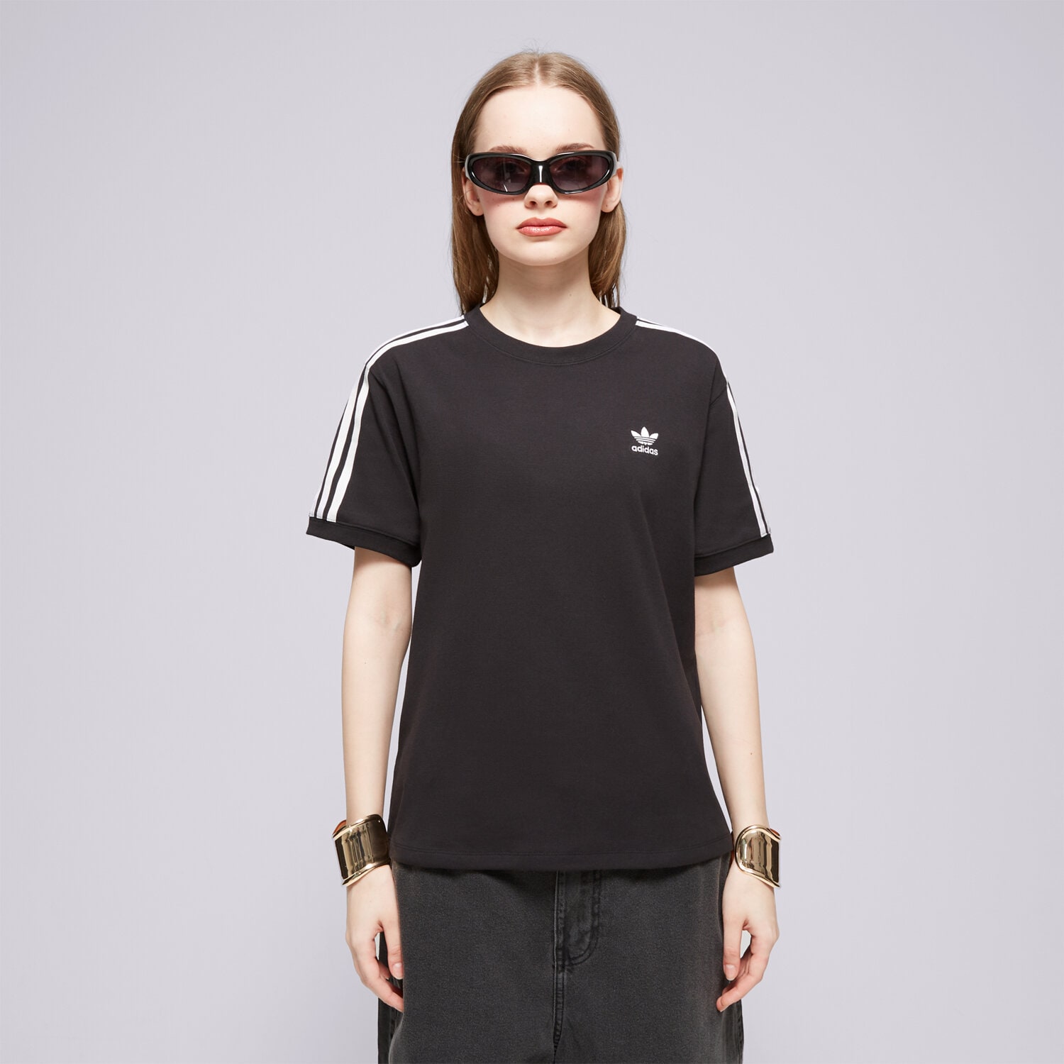 Ženske majice ADIDAS T-SHIRT 3 STRIPE TEE IU2420 crna