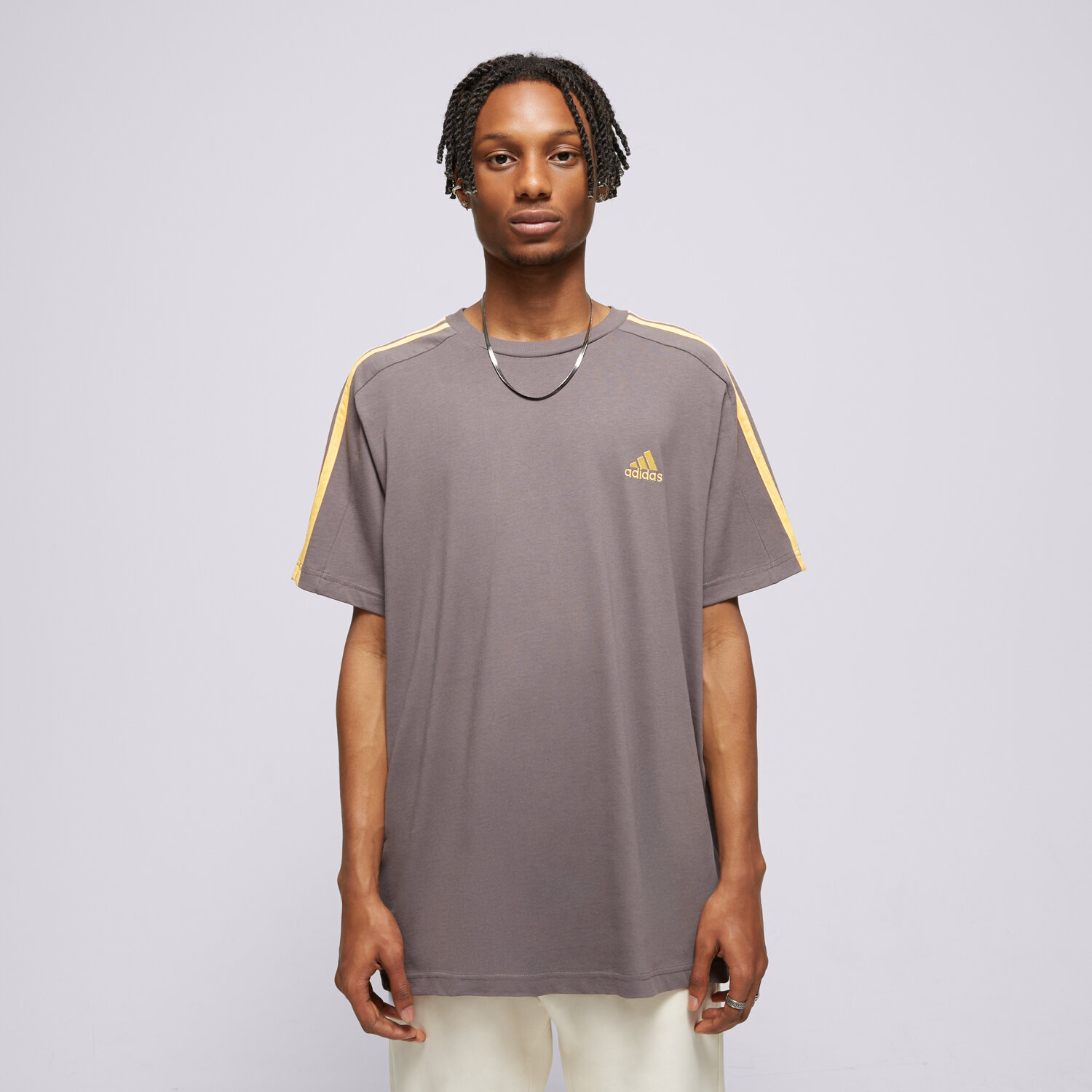 Muške majice ADIDAS T-SHIRT SS M 3S SJ T IS1334 smeđa