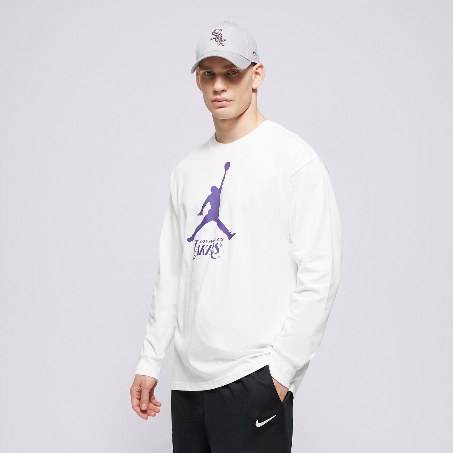 Muške majice NIKE T SHIRT LAL M NK ES NBA JDN LS NBA FN1268-100 bijela