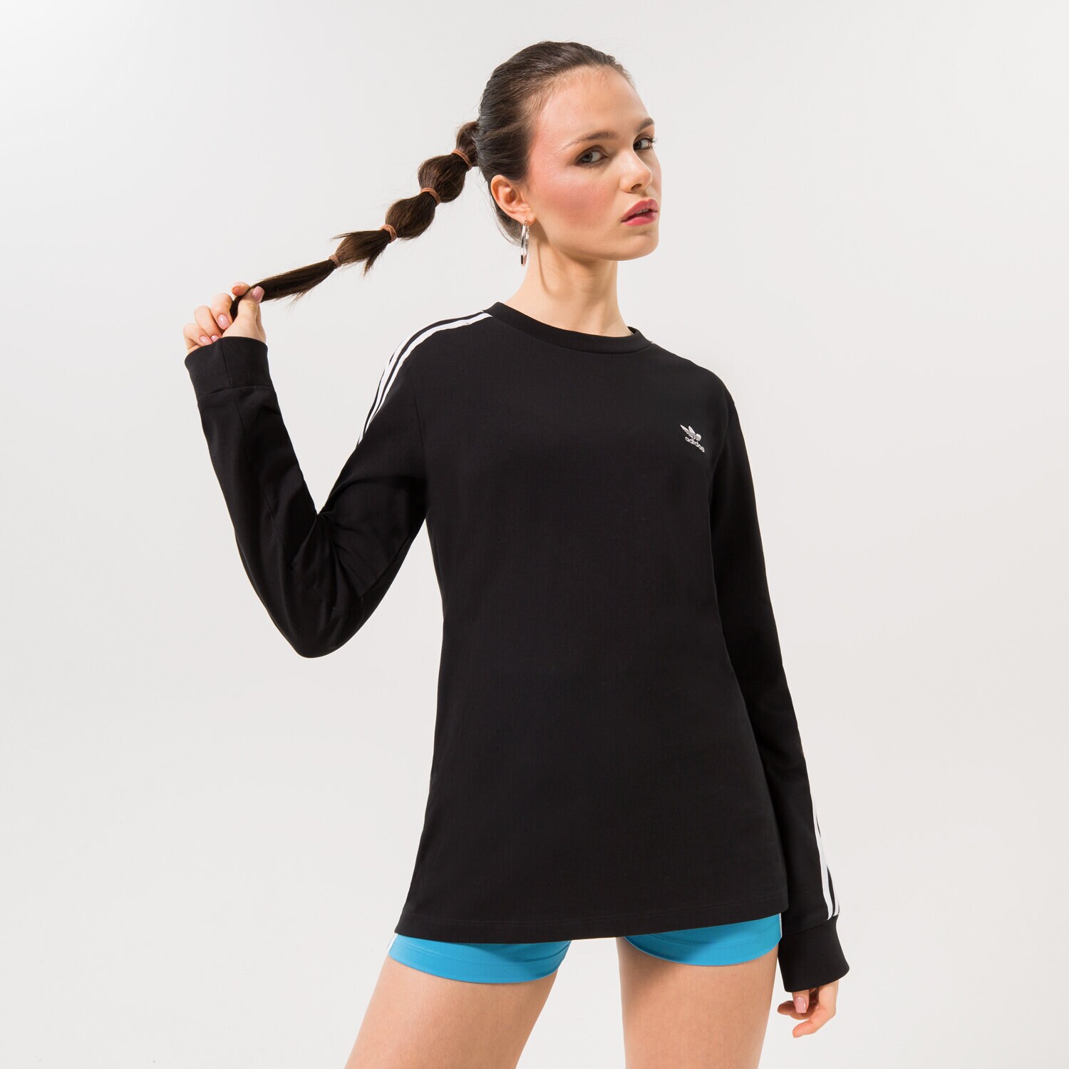 Ženske majice ADIDAS T-SHIRT 3STR LONGSLEEVE GN2911 crna