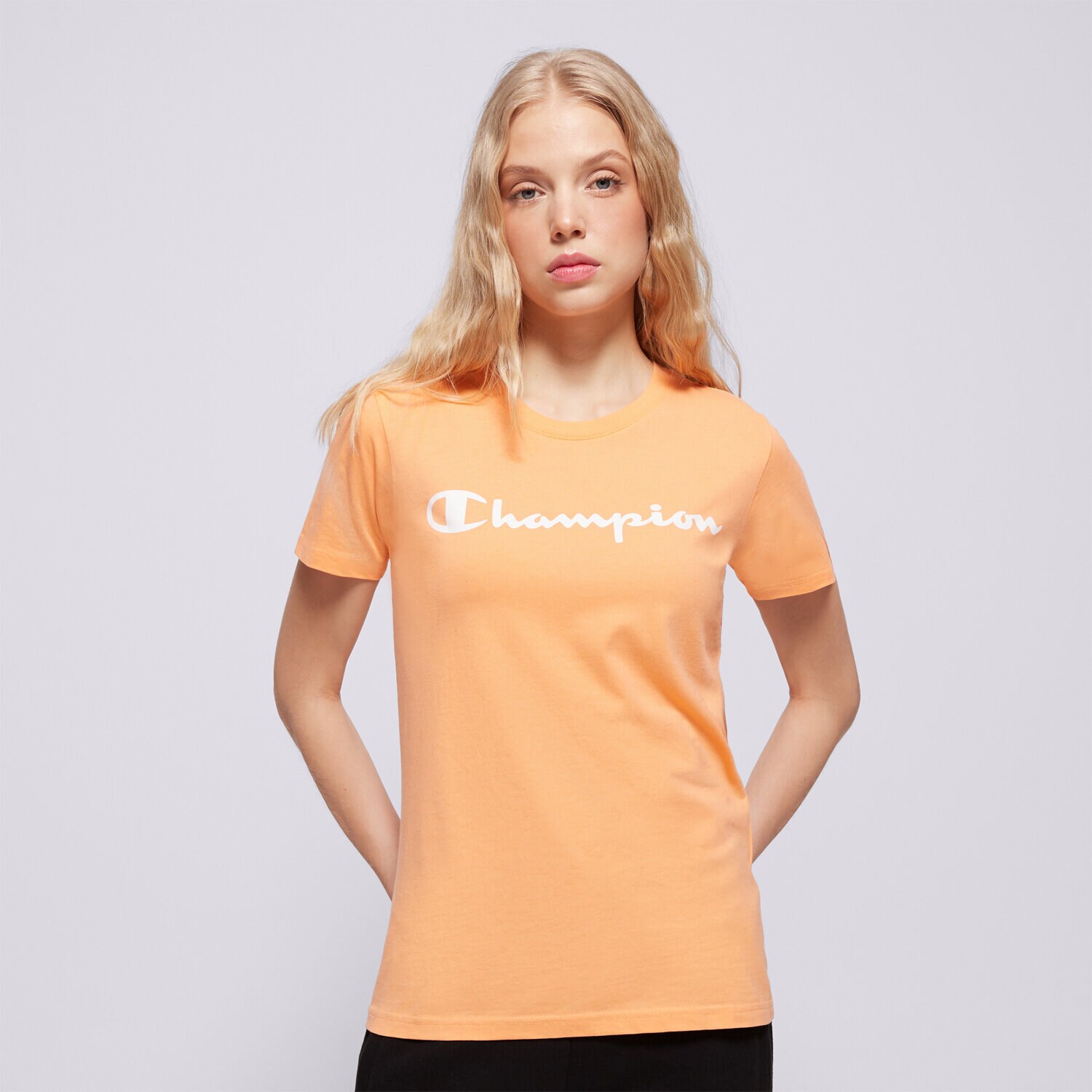 Ženske majice CHAMPION T-SHIRT CREWNECK T-SHIRT 114780PS122 narančasta