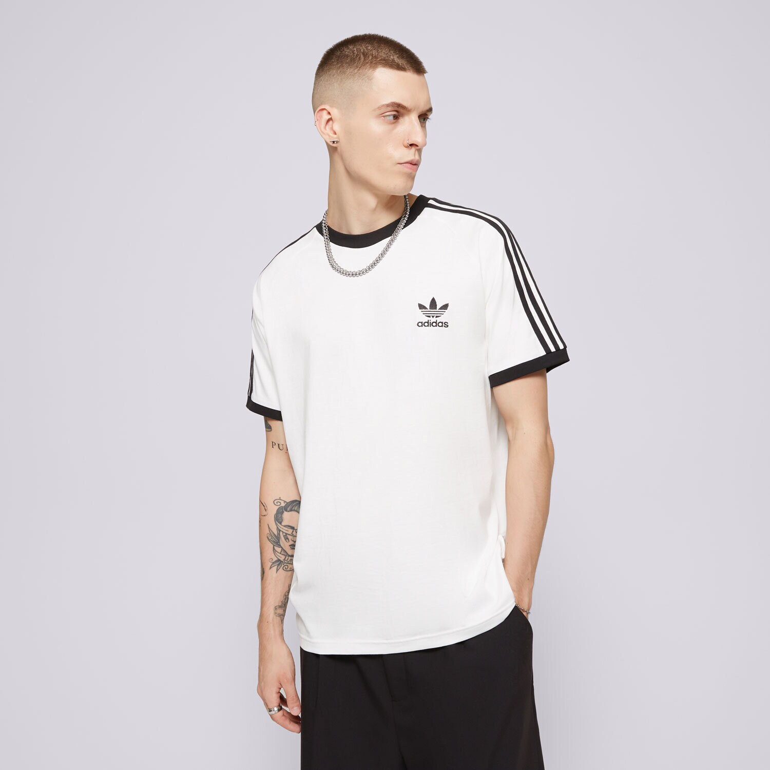 Muške majice ADIDAS T-SHIRT 3-STRIPES TEE IA4846 bijela