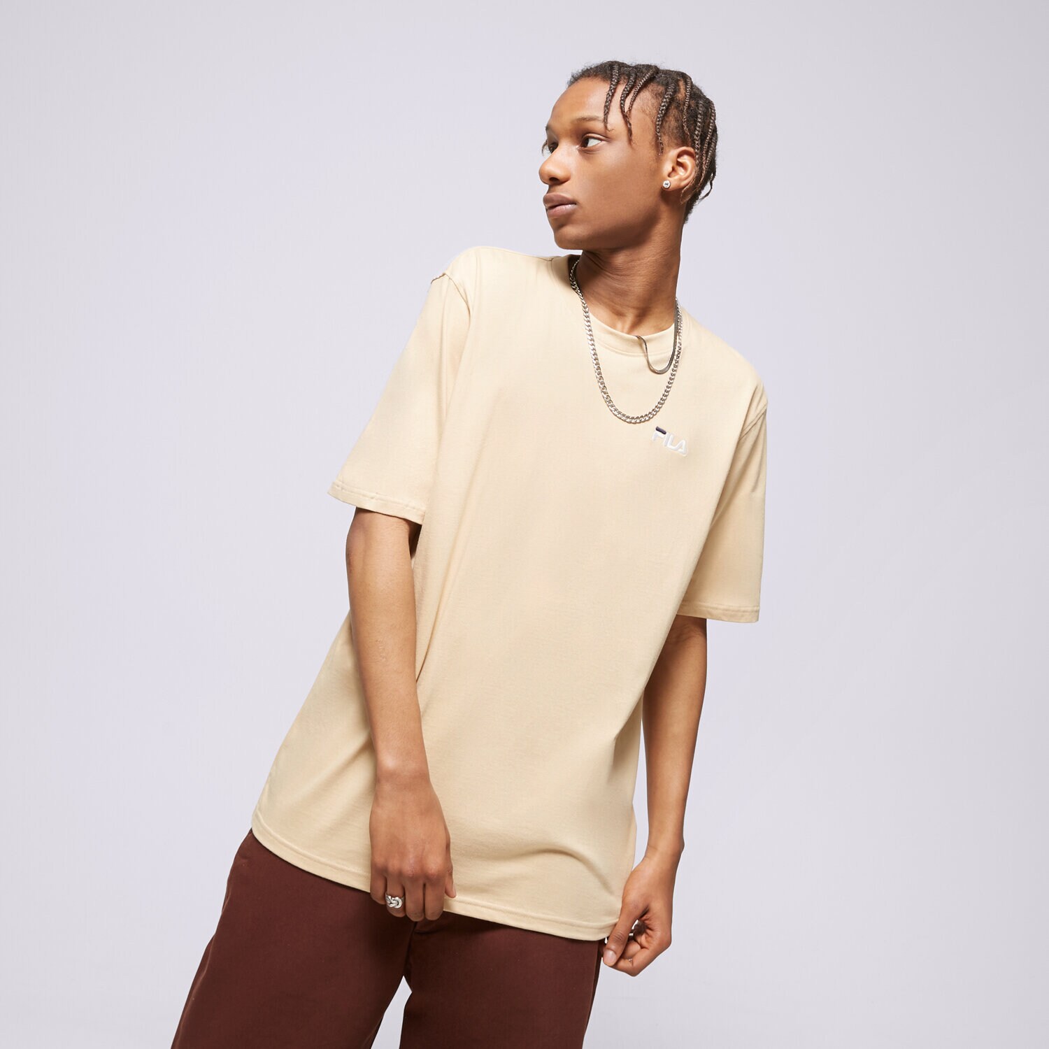 Muške majice FILA T-SHIRT DRINGO SS23SPM229626 bež