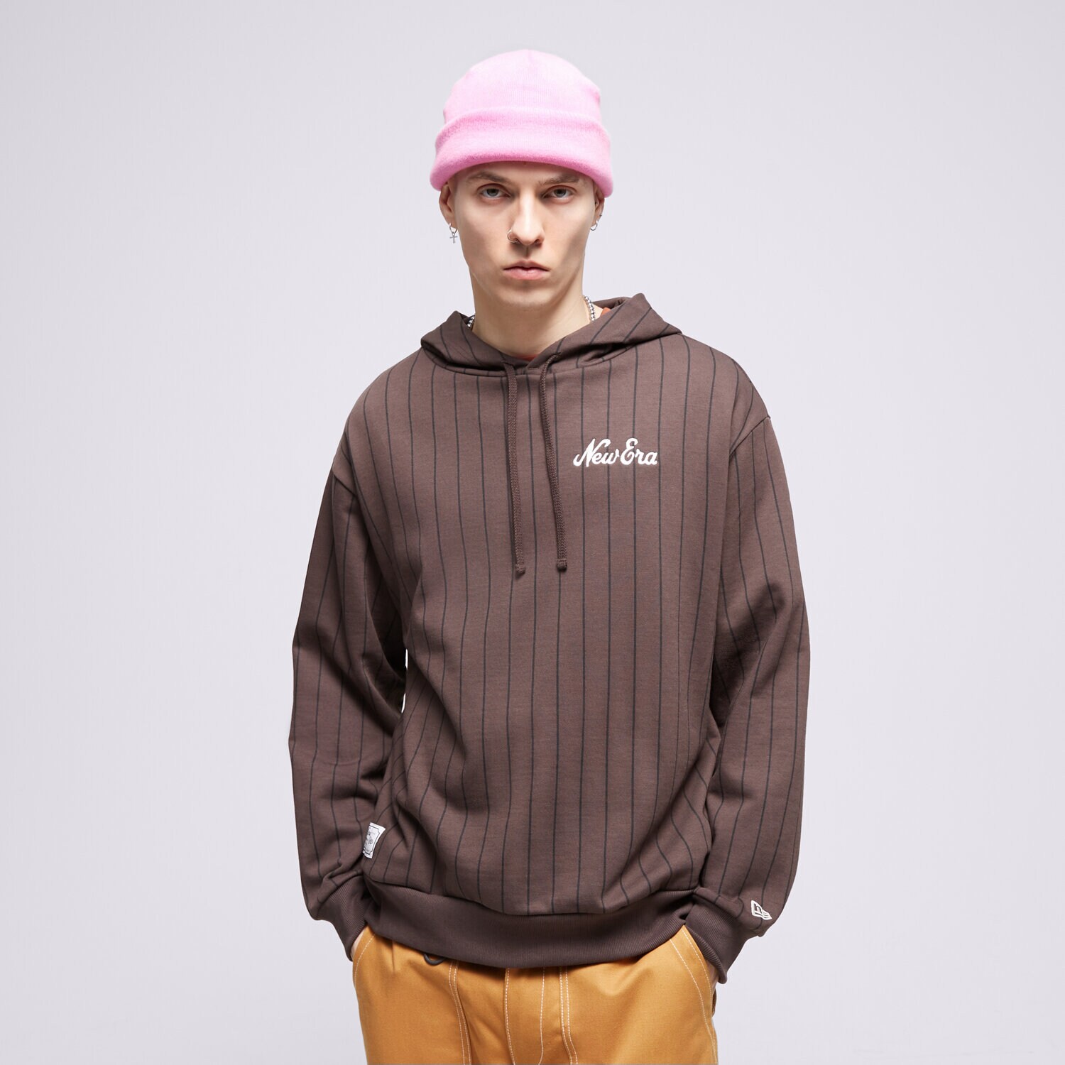 Muške dukserice NEW ERA VESTA S KAPULJAČOM NE PINSTRIPE OS 60424406 smeđa