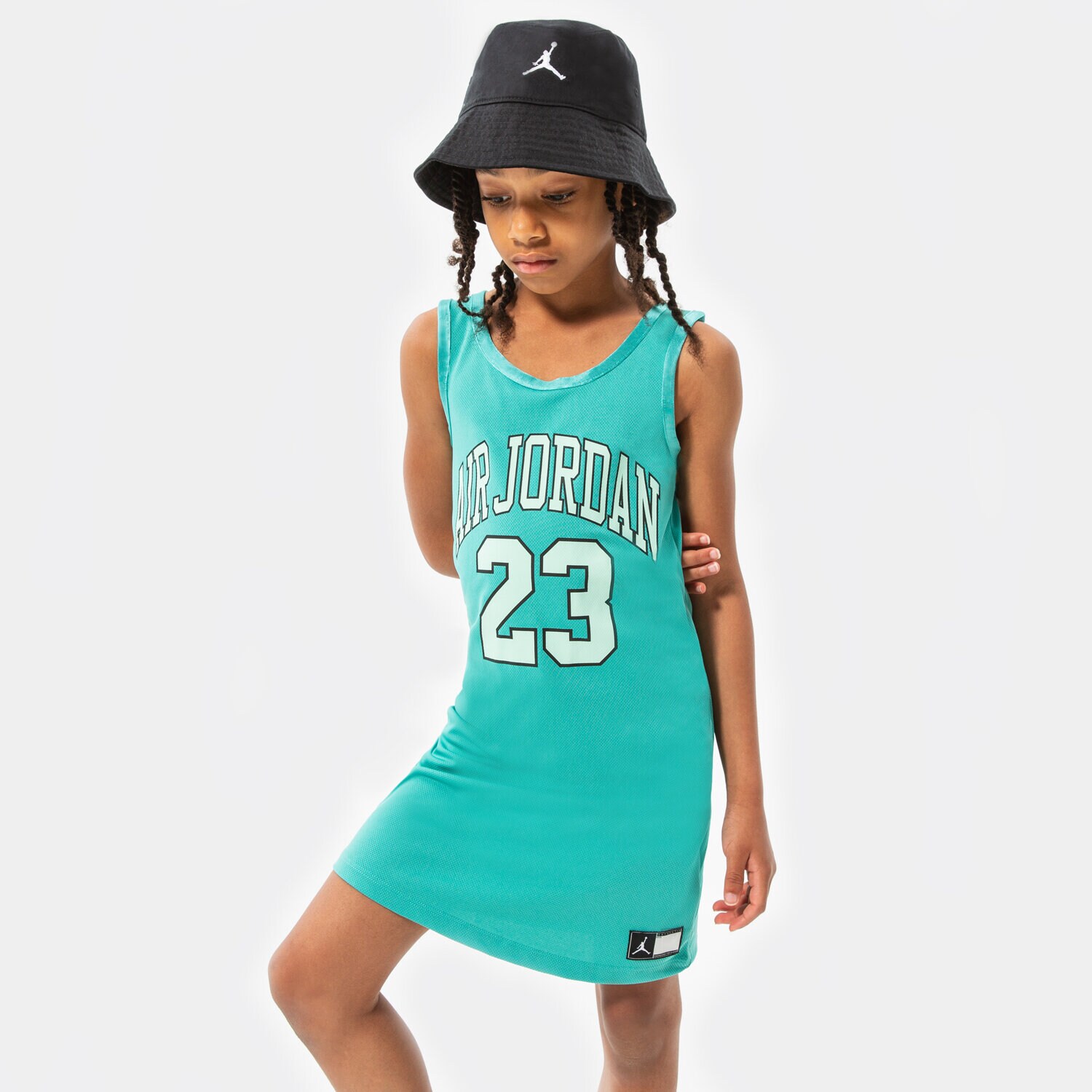 Dječje kratke hlače i haljine JORDAN HALJINA HBR JERSEY TRENIRKAS GIRL 45B320-B5P plava