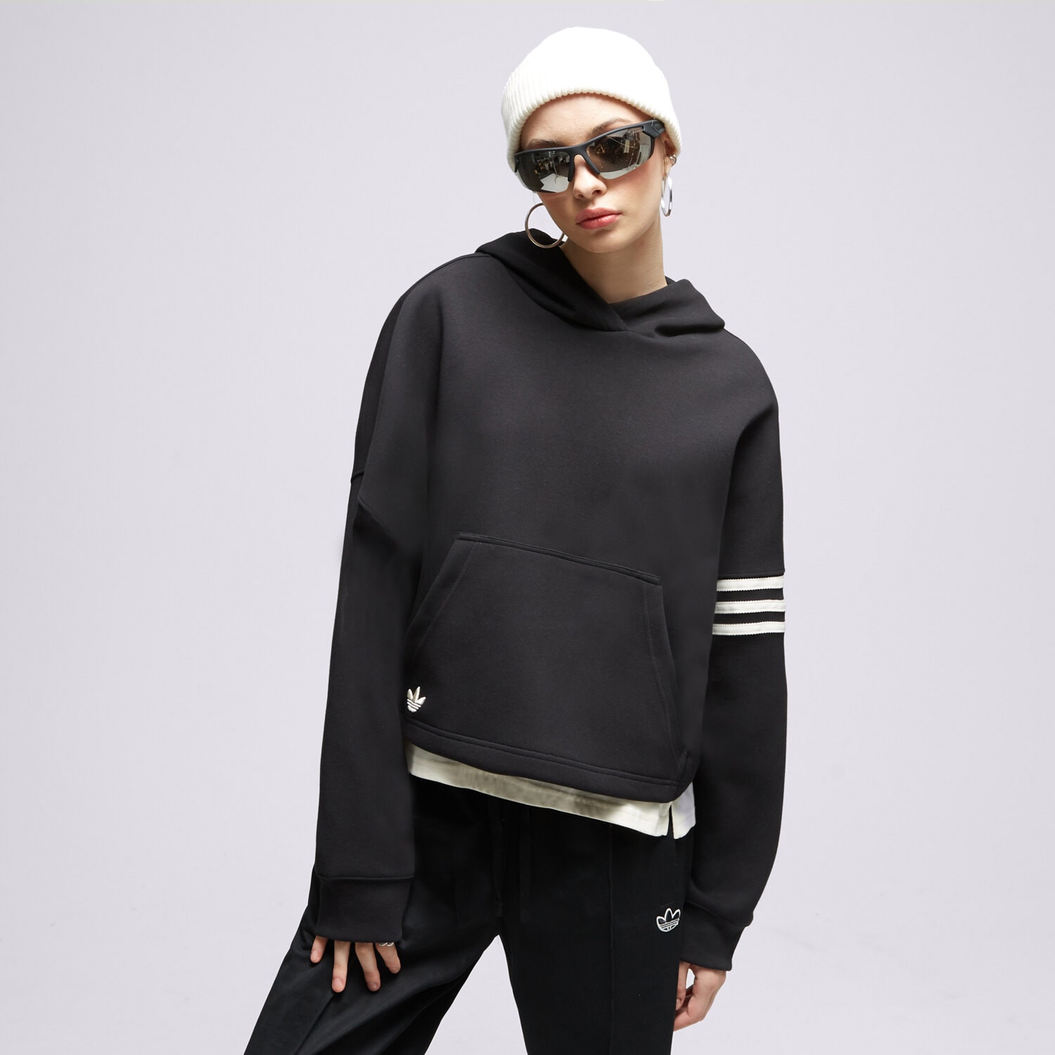 Ženske dukserice ADIDAS VESTA S KAPULJAČOM HOODIE IB5922 crna