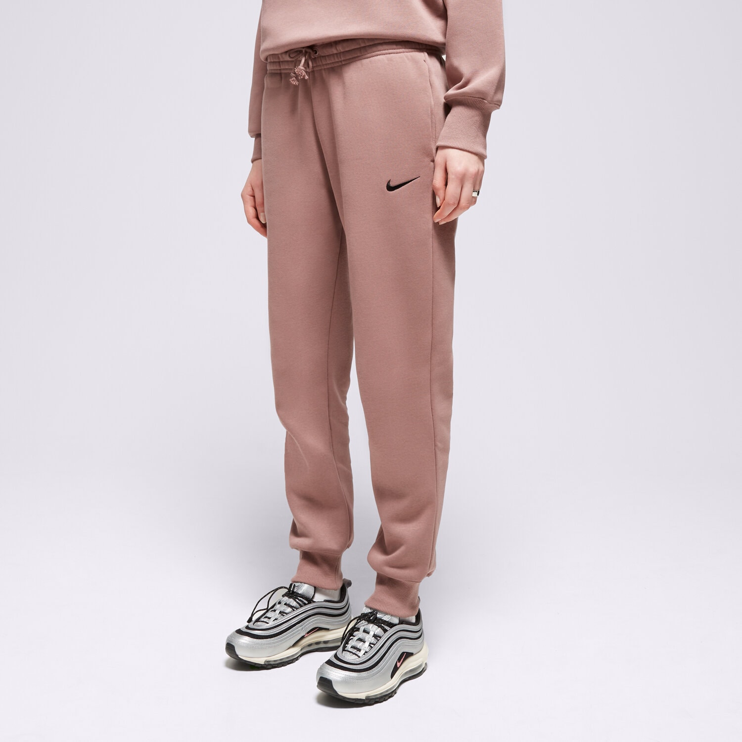 Ženske hlače NIKE HLAČE W NSW PHNX FLC MR PANT STD FZ7626-208 smeđa