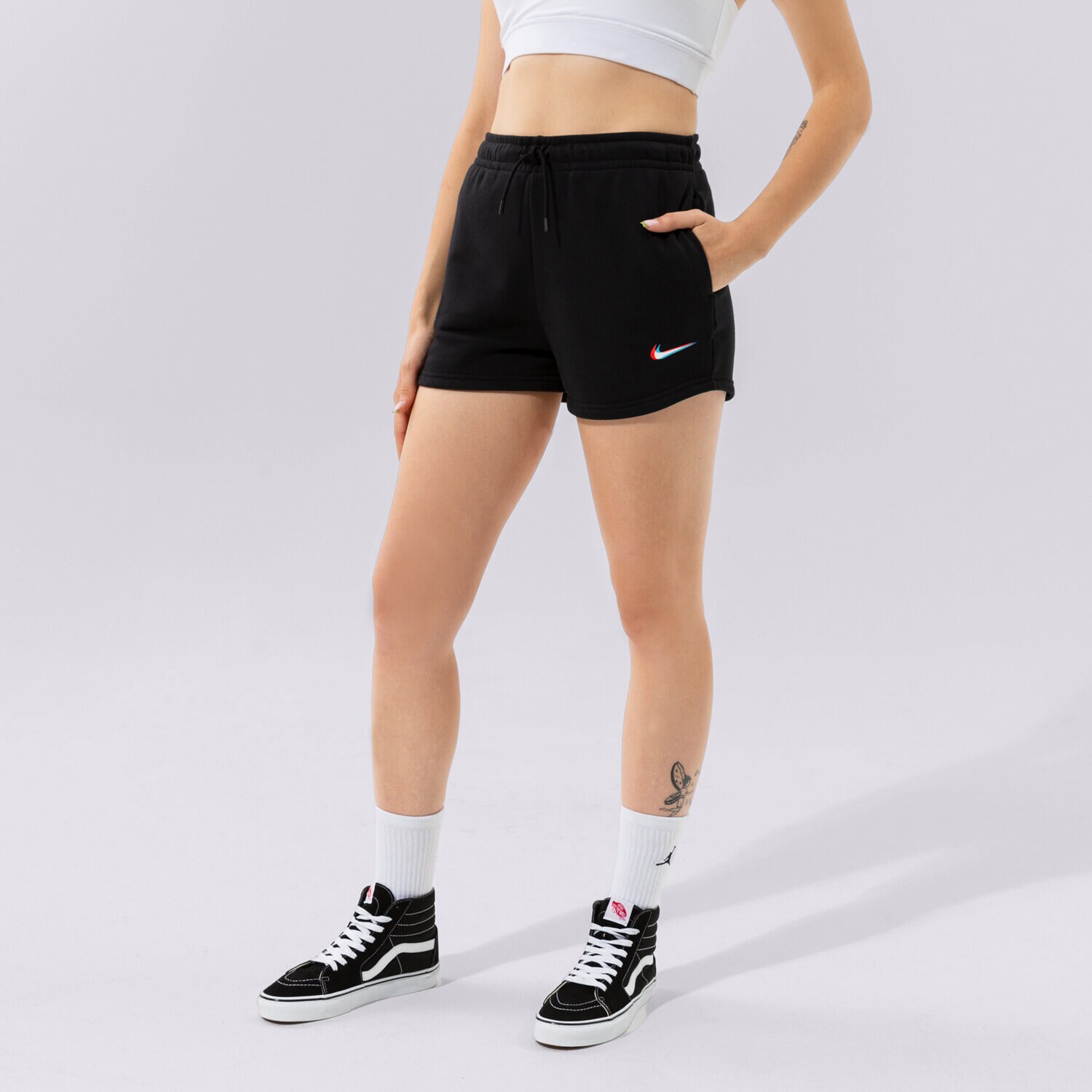 Ženske kratke hlače NIKE KRATKE HLAČE W NSW ESSNTL PRNT DJ4129-010 crna