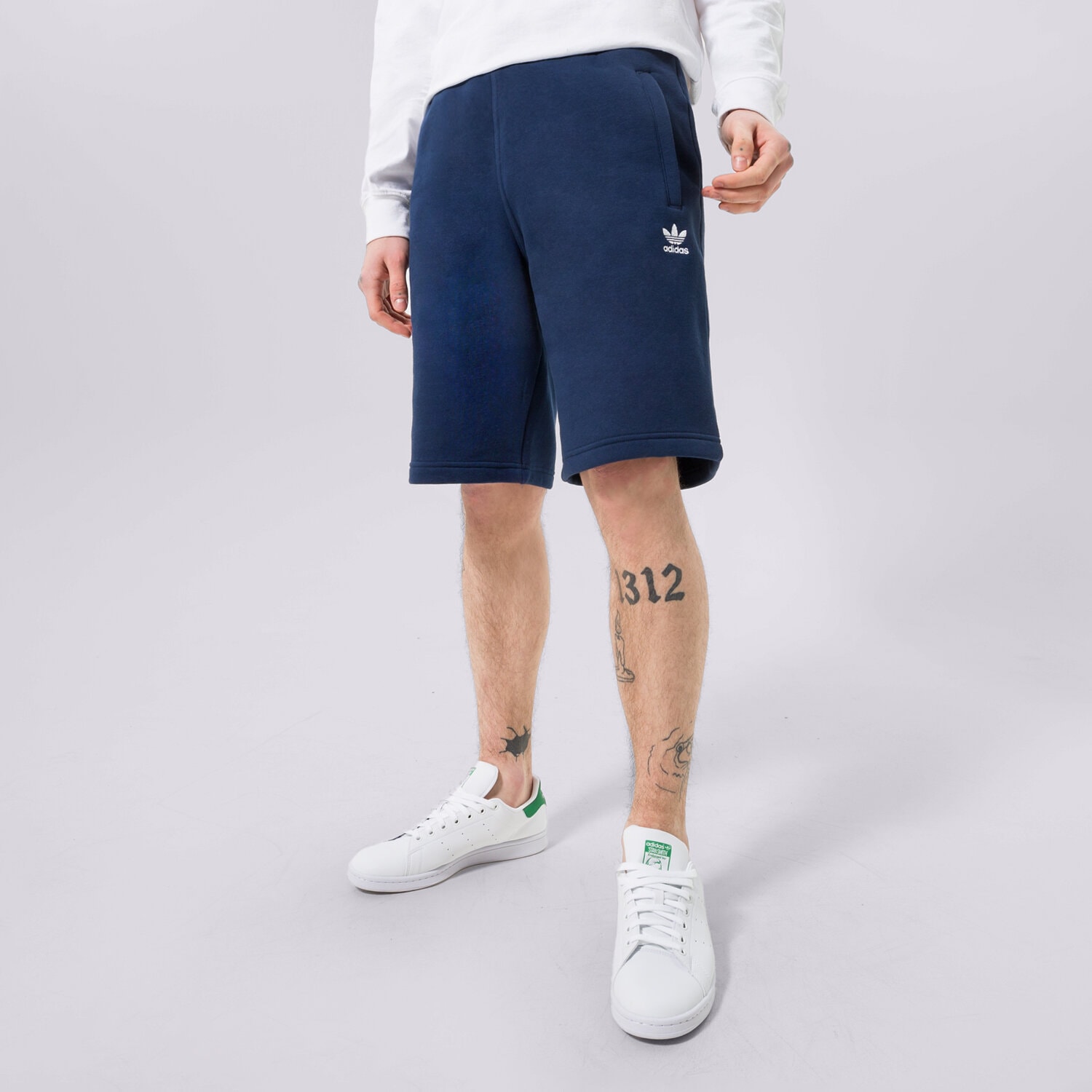 Muške kratke hlače ADIDAS KRATKE HLAČE ESSENTIAL SHORT HK0182 tamno plava