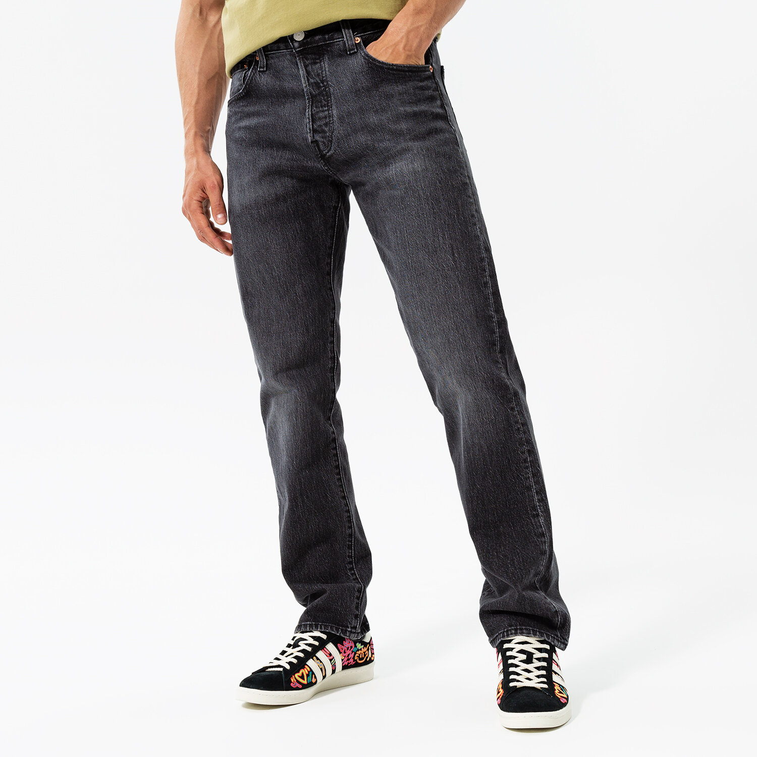 Muške hlače LEVI'S HLAČE 501 '93 STRAIGHT 79830-0057 crna