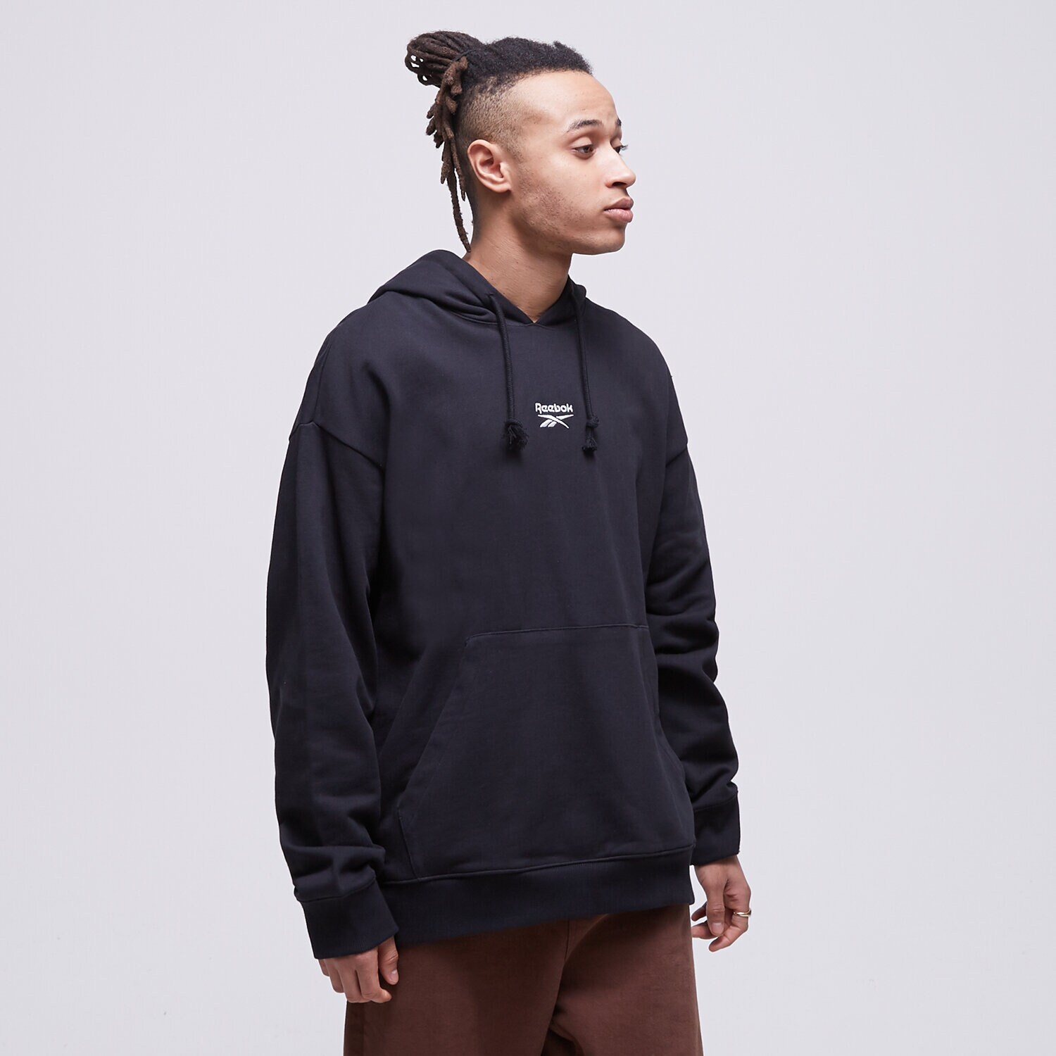 Muške dukserice REEBOK VESTA S KAPULJAČOM CL SV CREW HS7149 crna