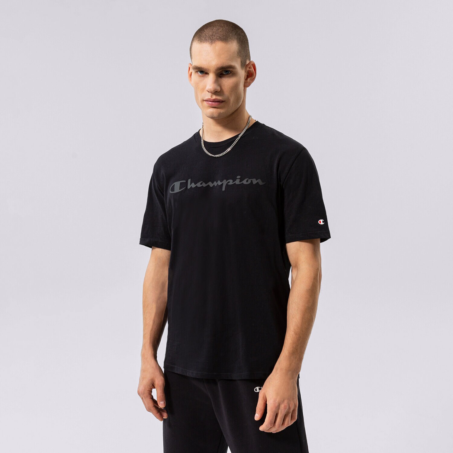 Muške majice CHAMPION T-SHIRT CREWNECK T-SHIRT 218284KK002 crna