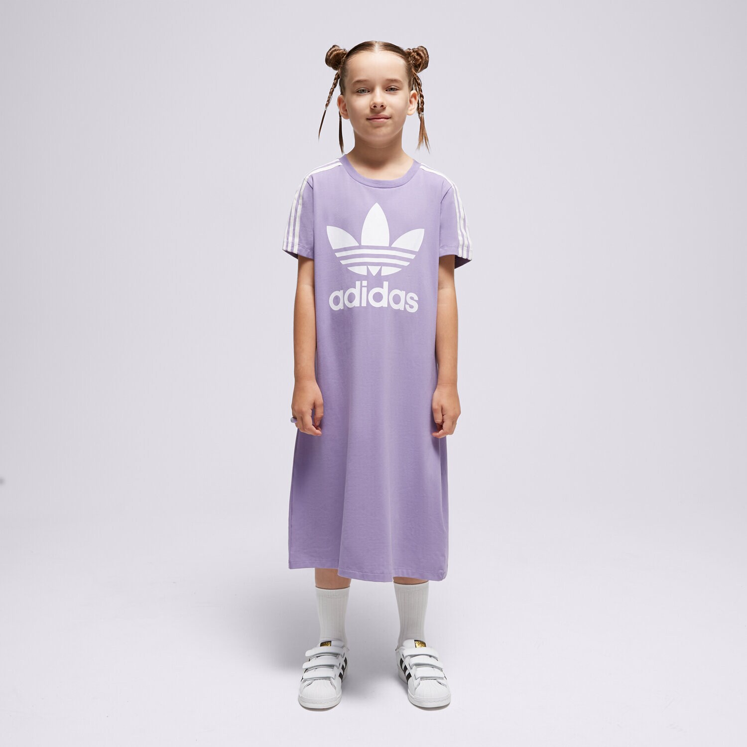 Dječje kratke hlače i haljine ADIDAS HALJINA ADICOLOR TRENIRKAS GIRL IC3112 plava