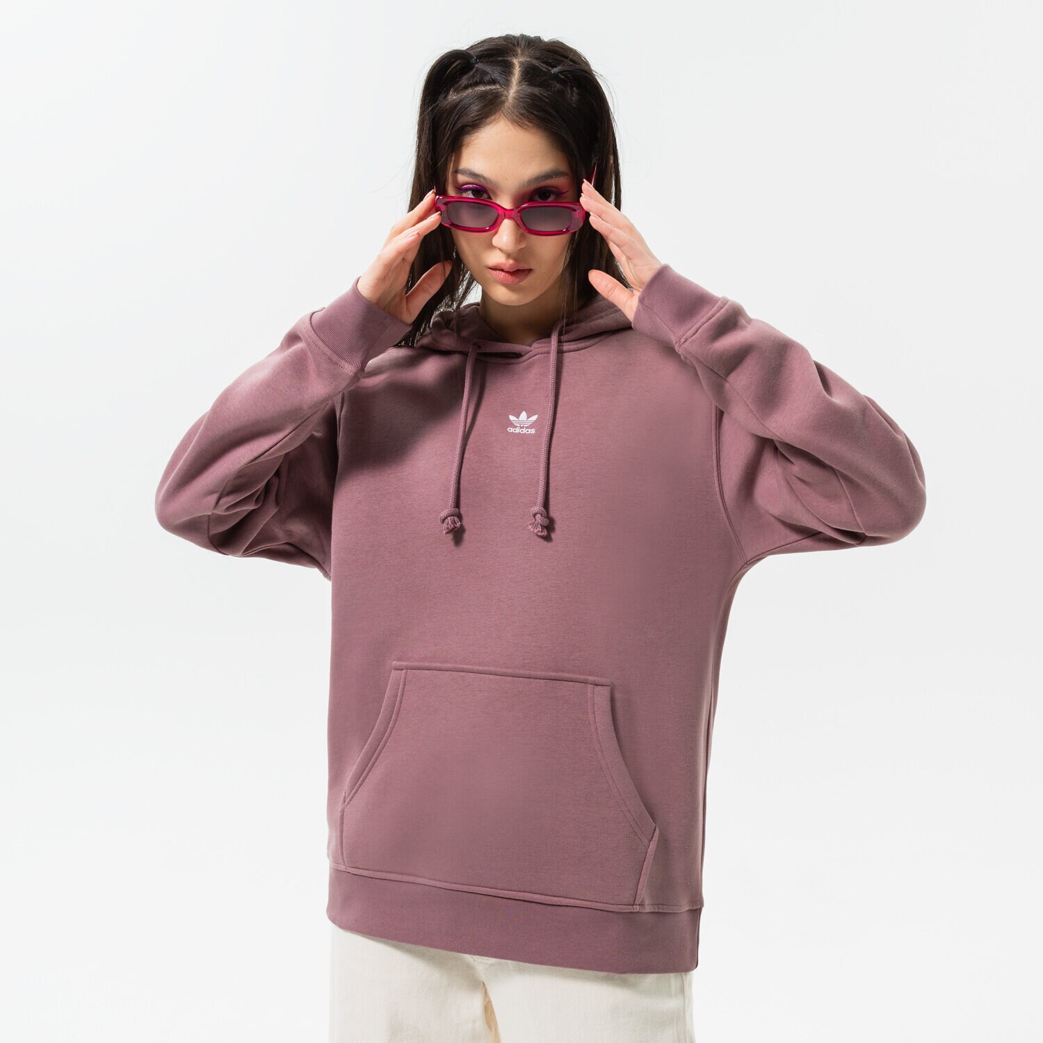 Ženske dukserice ADIDAS VESTA S KAPULJAČOM HOODIE HJ7858 ružičasta