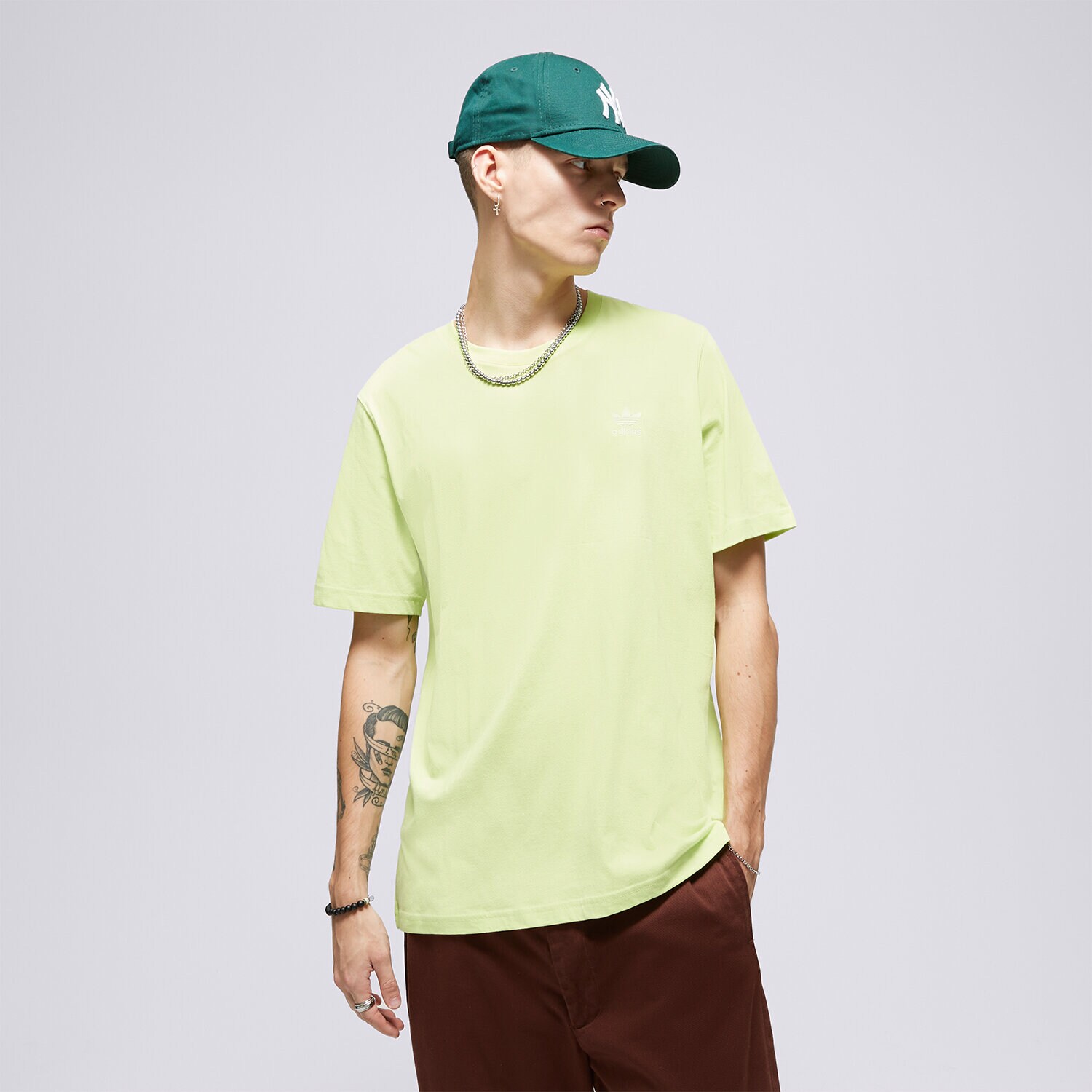 Muške majice ADIDAS T SHIRT ESSENTIAL IL2520 zelena