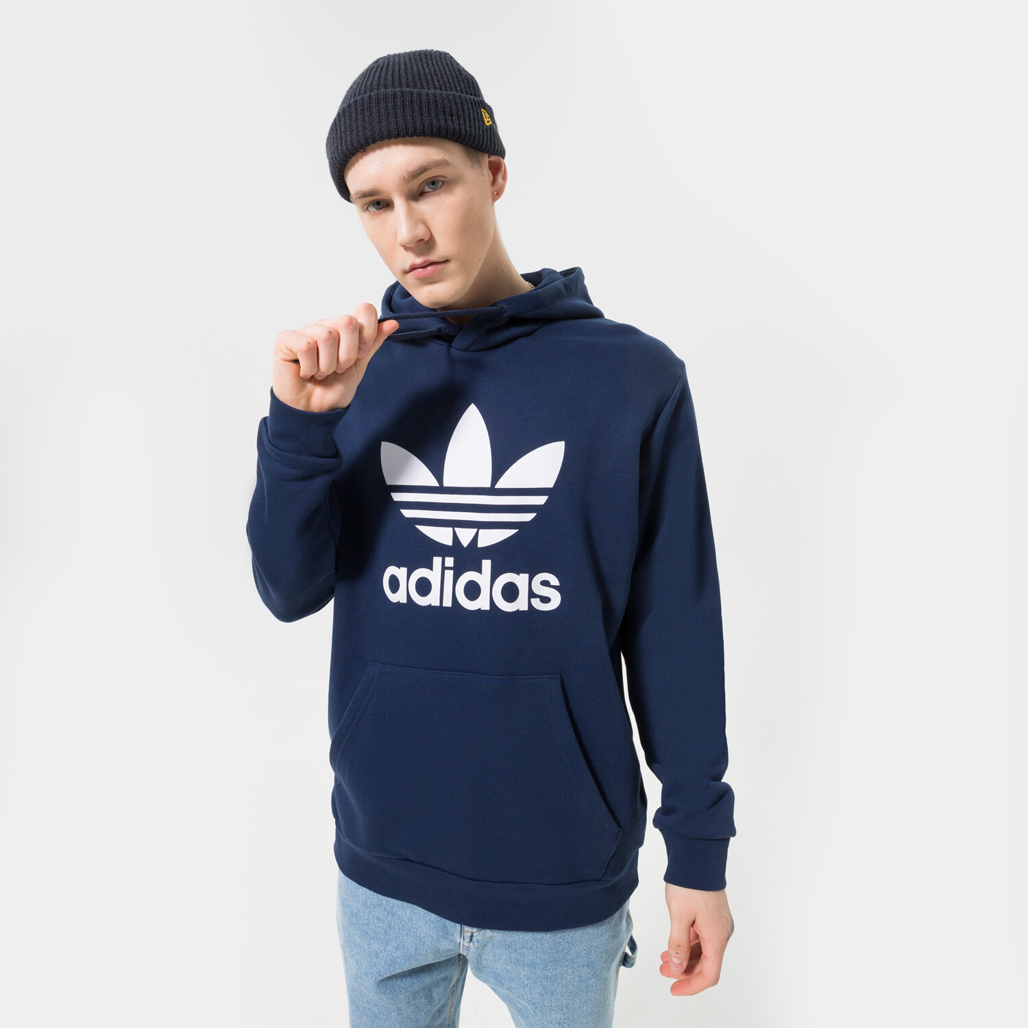 Muške dukserice ADIDAS VESTA S KAPULJAČOM TREFOIL HOODY HK5298 plava