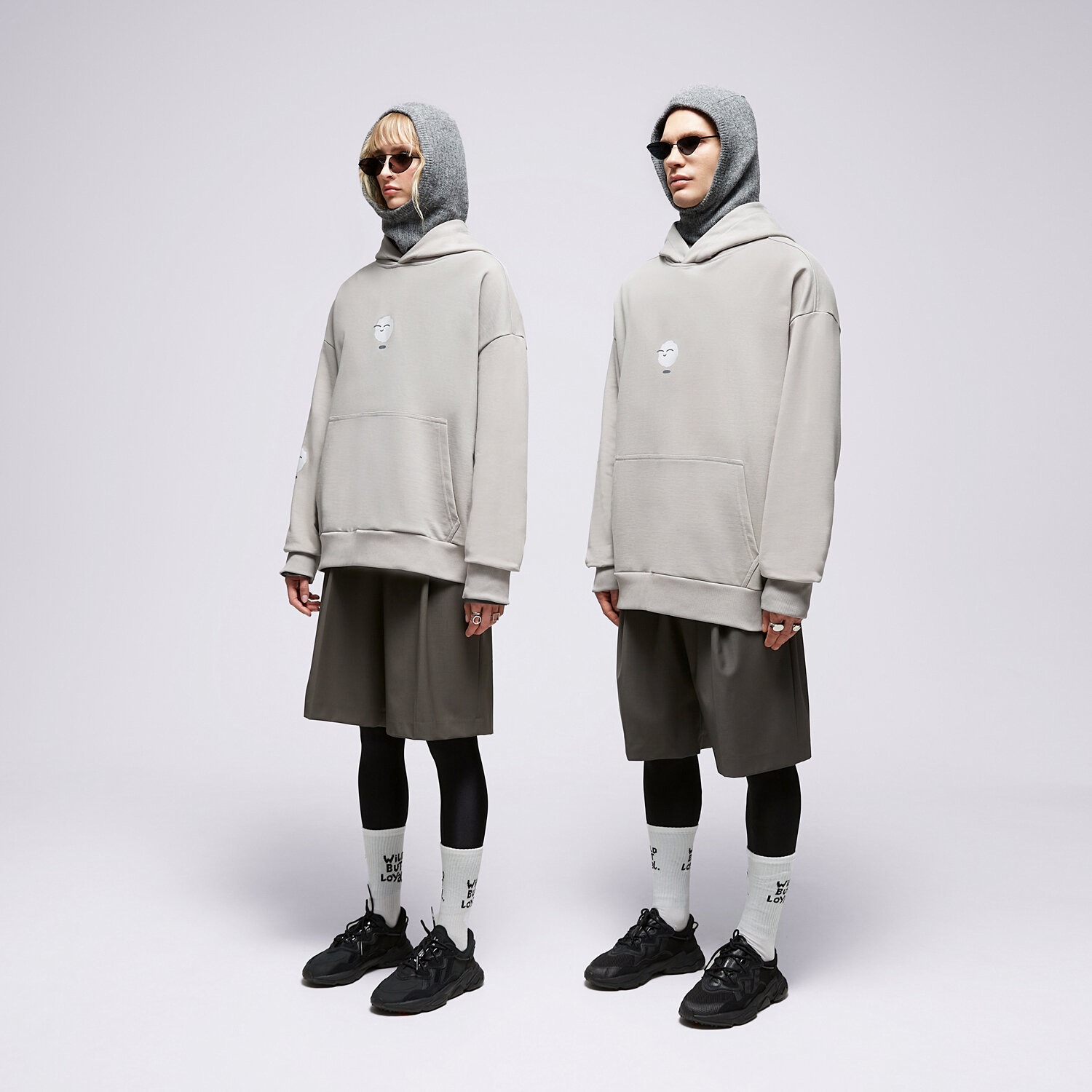 Muške dukserice S.NOW JOB SIZEER HOODIE "I'M LEVITATING" GRAY SI323BLU55001 siva