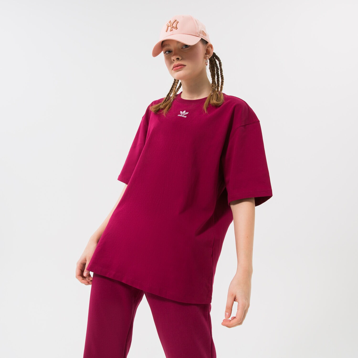 Ženske majice ADIDAS T-SHIRT HM1830 bordo