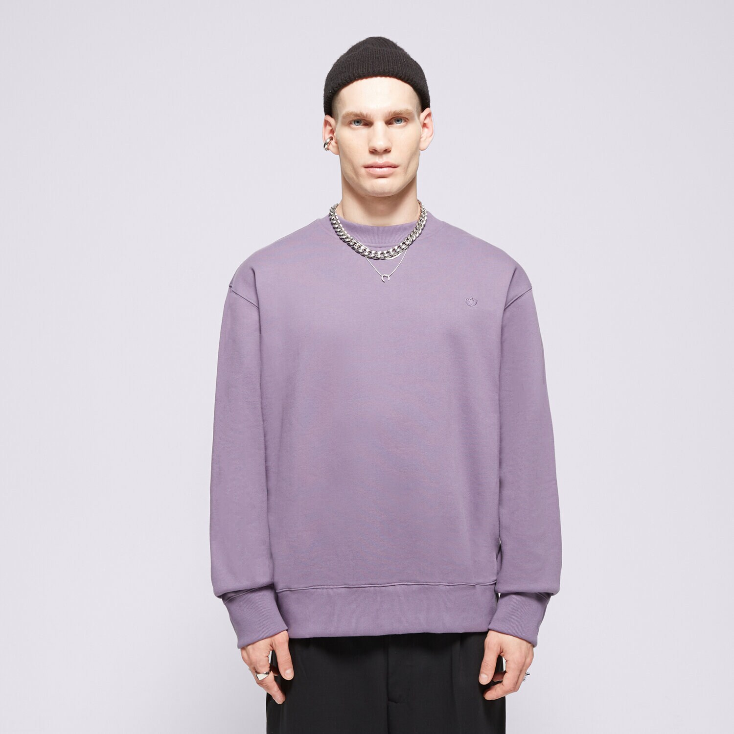 Muške dukserice ADIDAS VESTA C CREW FT IR7918 ljubičasta