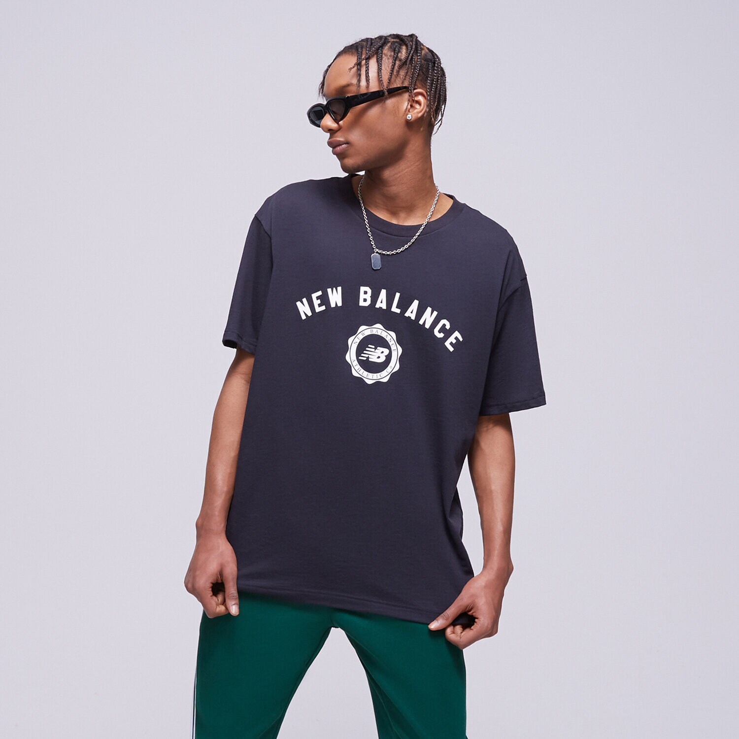Muške majice NEW BALANCE T-SHIRT NB SPORT SEASONAL TEE MT31904BK crna