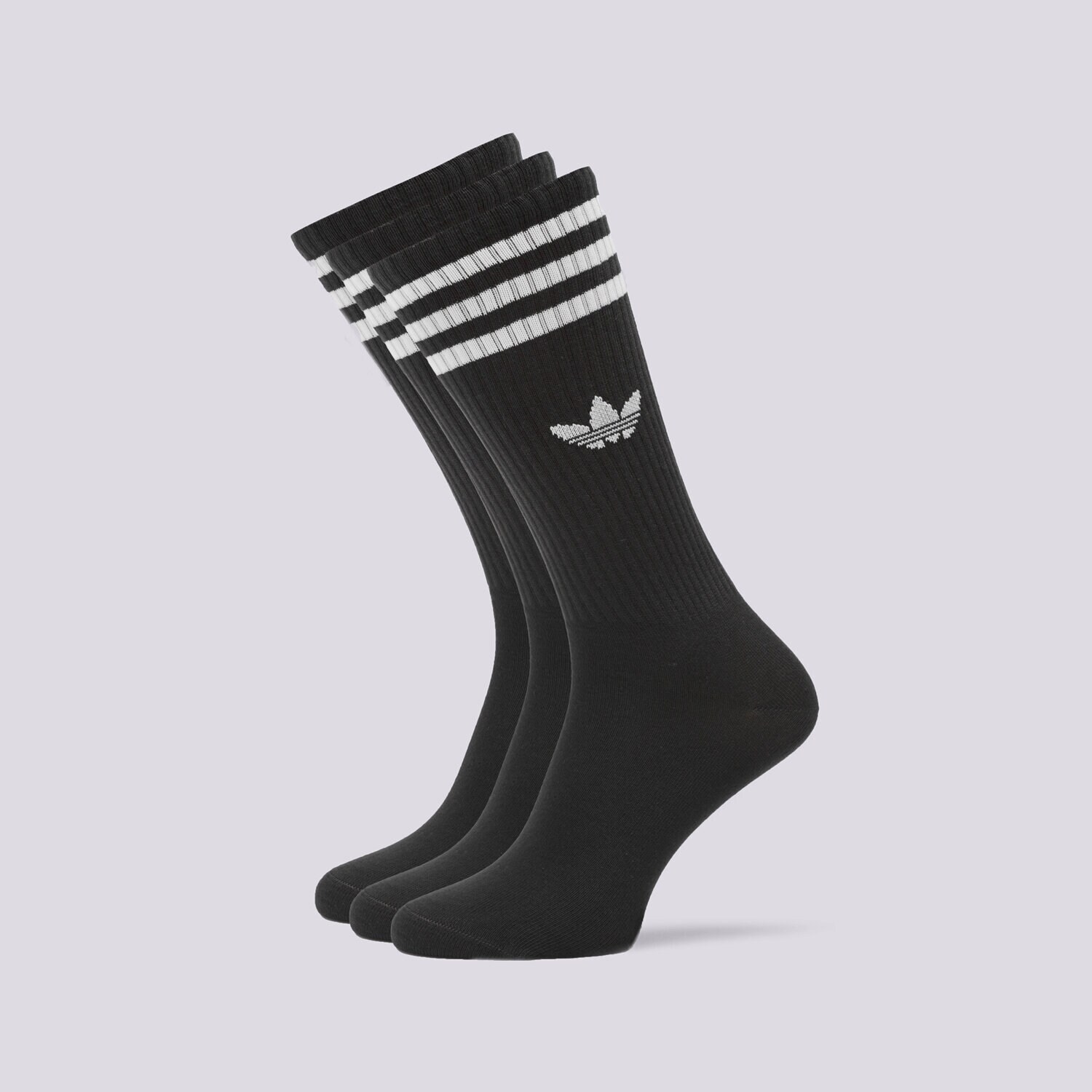 Ženske Čarape ADIDAS ČARAPE 3-PACK SOLID SOCKS HIGH CREW IL5015 crna