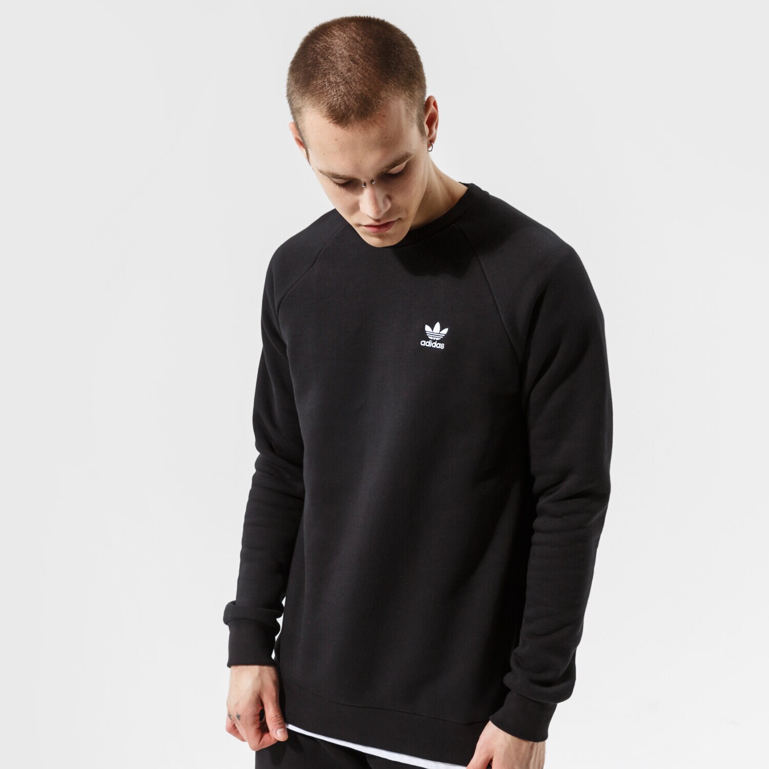 Muške dukserice ADIDAS VESTA ESSENTIAL CREW H34645 crna