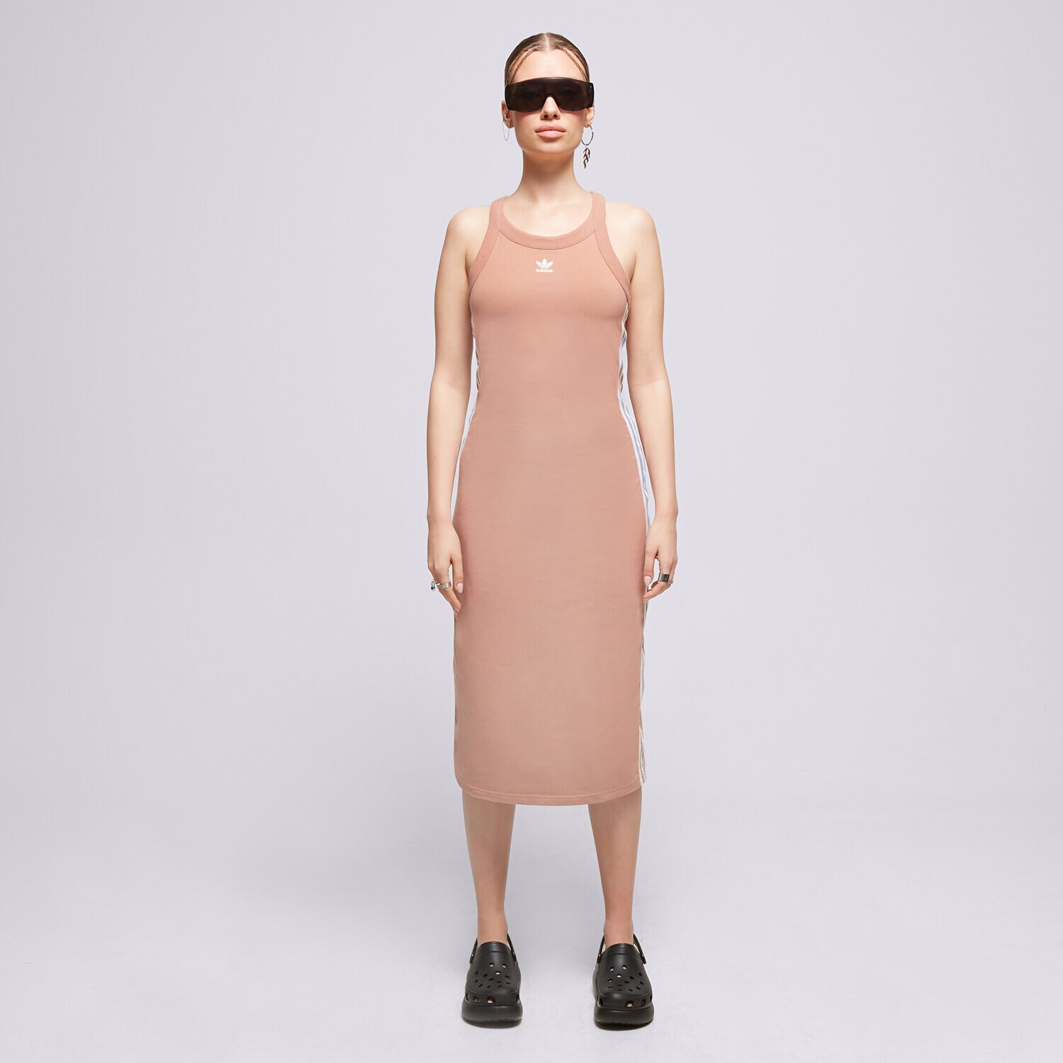 Ženske haljine i suknje ADIDAS HALJINA LONG TANK IC5502 smeđa