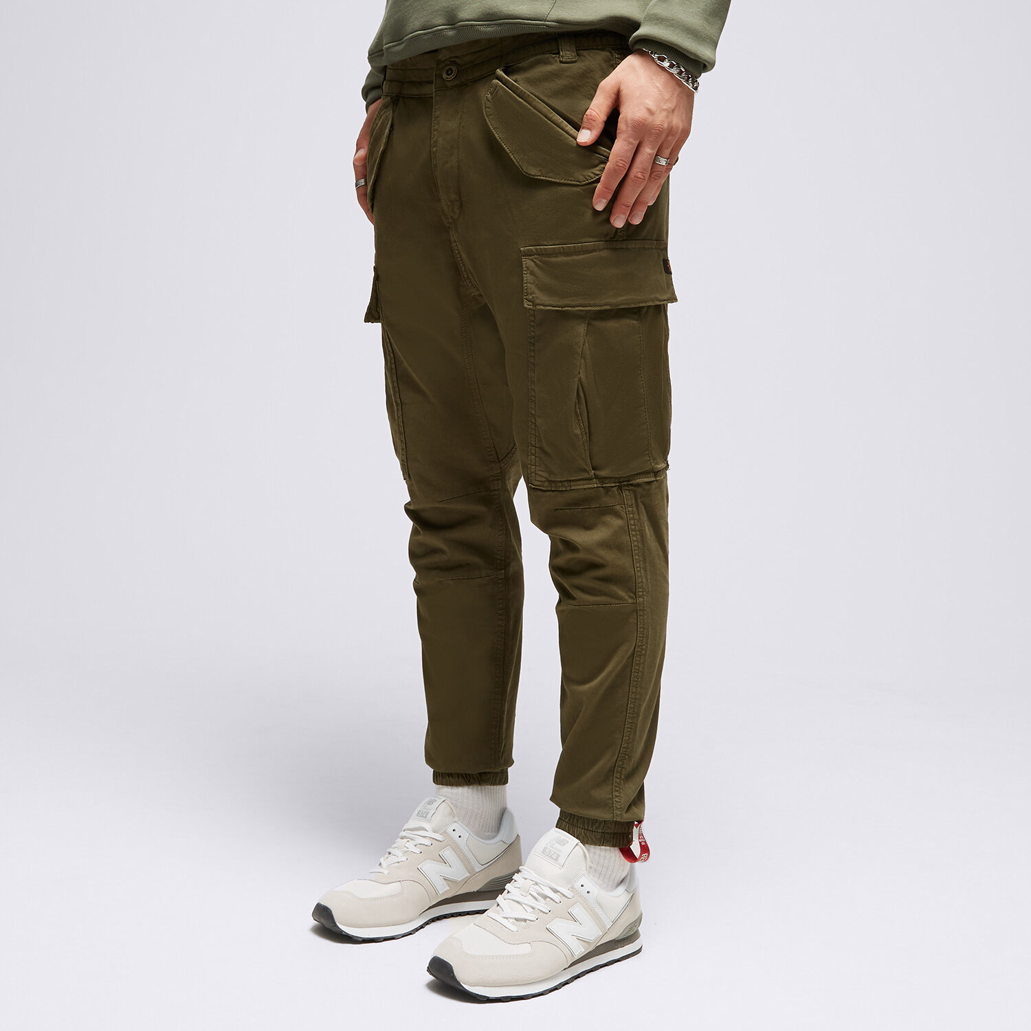 Muške hlače ALPHA INDUSTRIES HLAČE AIRMAN 188201142 kaki