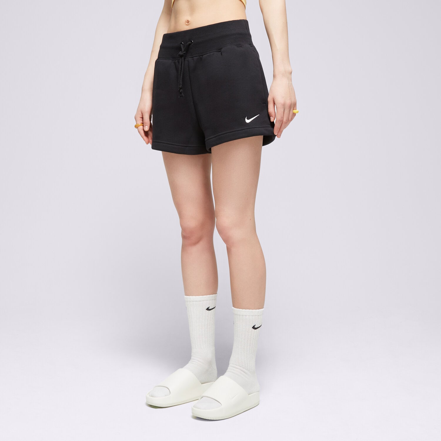 Ženske kratke hlače NIKE KRATKE HLAČE W NSW PHNX FLC HR SHORT FD1409-010 crna