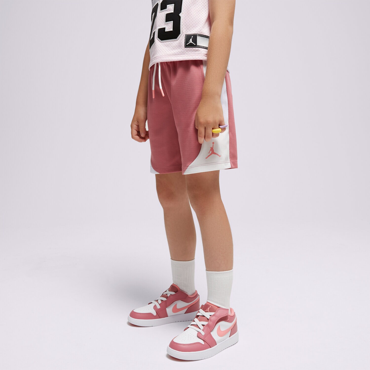 Dječje kratke hlače i haljine JORDAN KRATKE HLAČE JUMPMAN LIFE SPORT SHORT GIRL 45B486P9I ružičasta