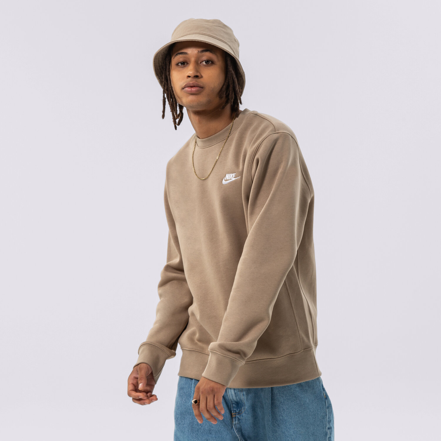 Muške dukserice NIKE VESTA NIKE SPORTSWEAR CLUB FLEECE BV2662-247 smeđa