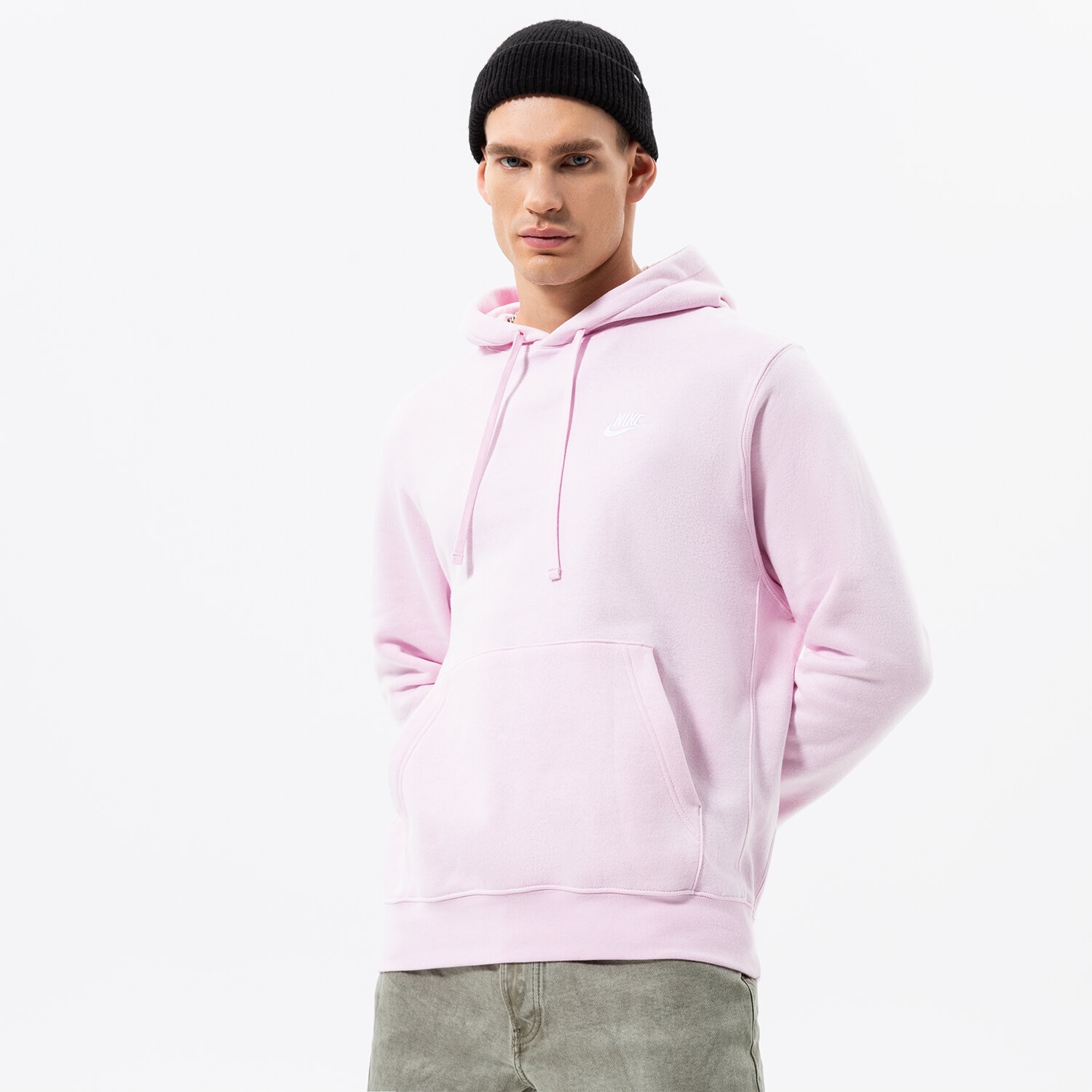 Muške dukserice NIKE VESTA S KAPULJAČOM NIKE   SPORTSWEAR CLUB FLEECE BV2654-663 ružičasta