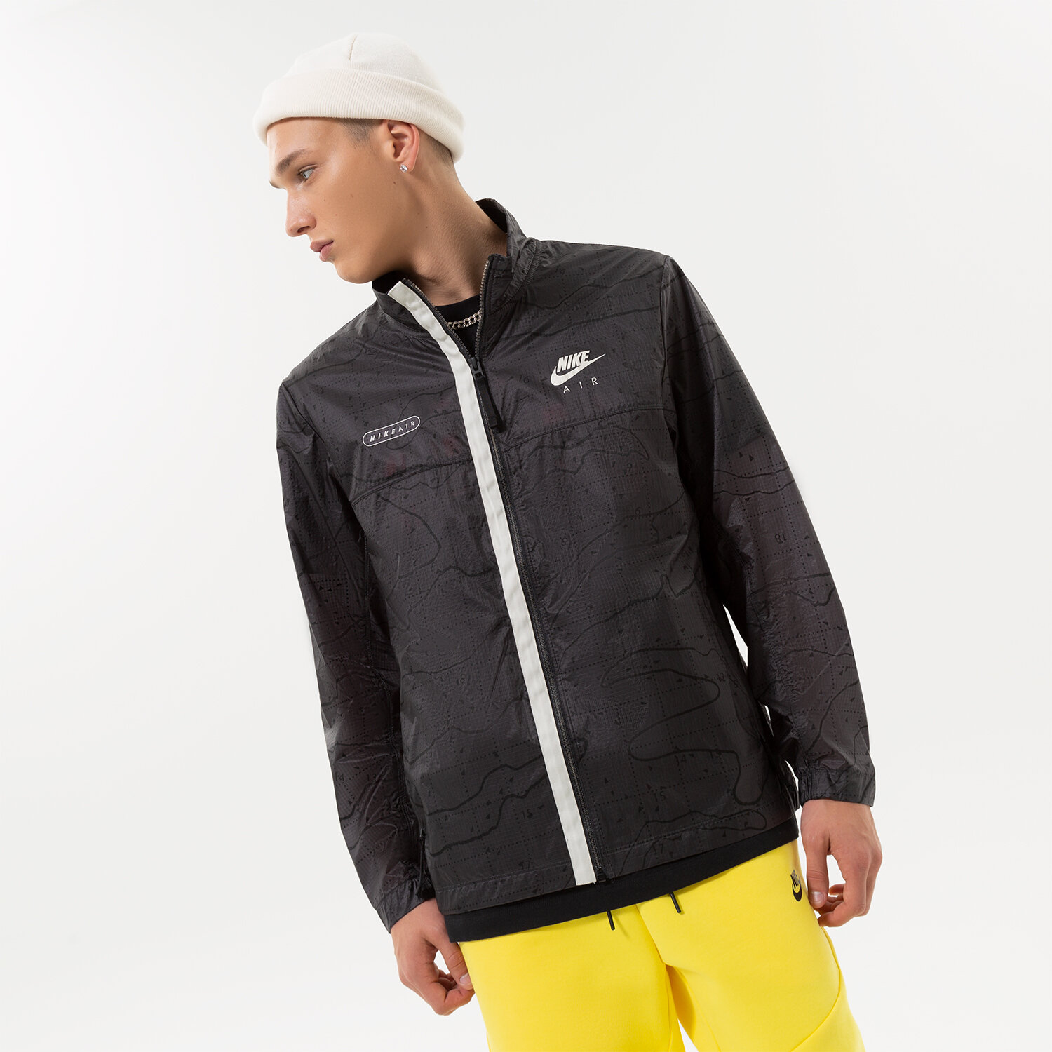 Muške prijelazne jakne NIKE JAKNA BEZ KAPULJAČE DN2112 DN2112-060 crna