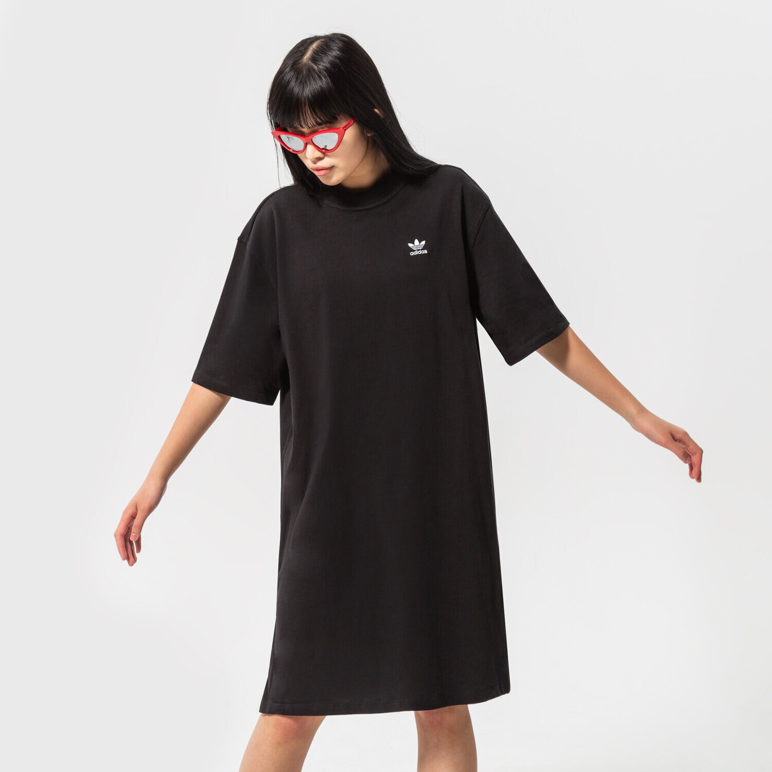 Ženske haljine i suknje ADIDAS HALJINA TEE HC2052 crna
