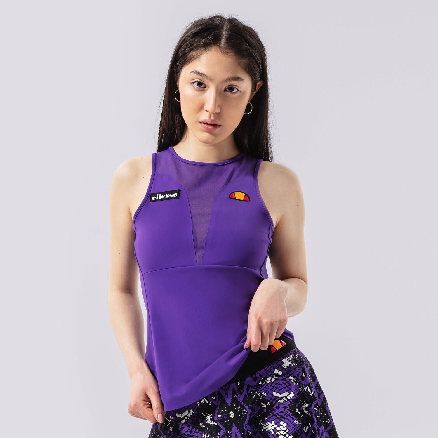 Ženske majice ELLESSE TOP ELLARIA VEST PRPL SCK12306305 ljubičasta