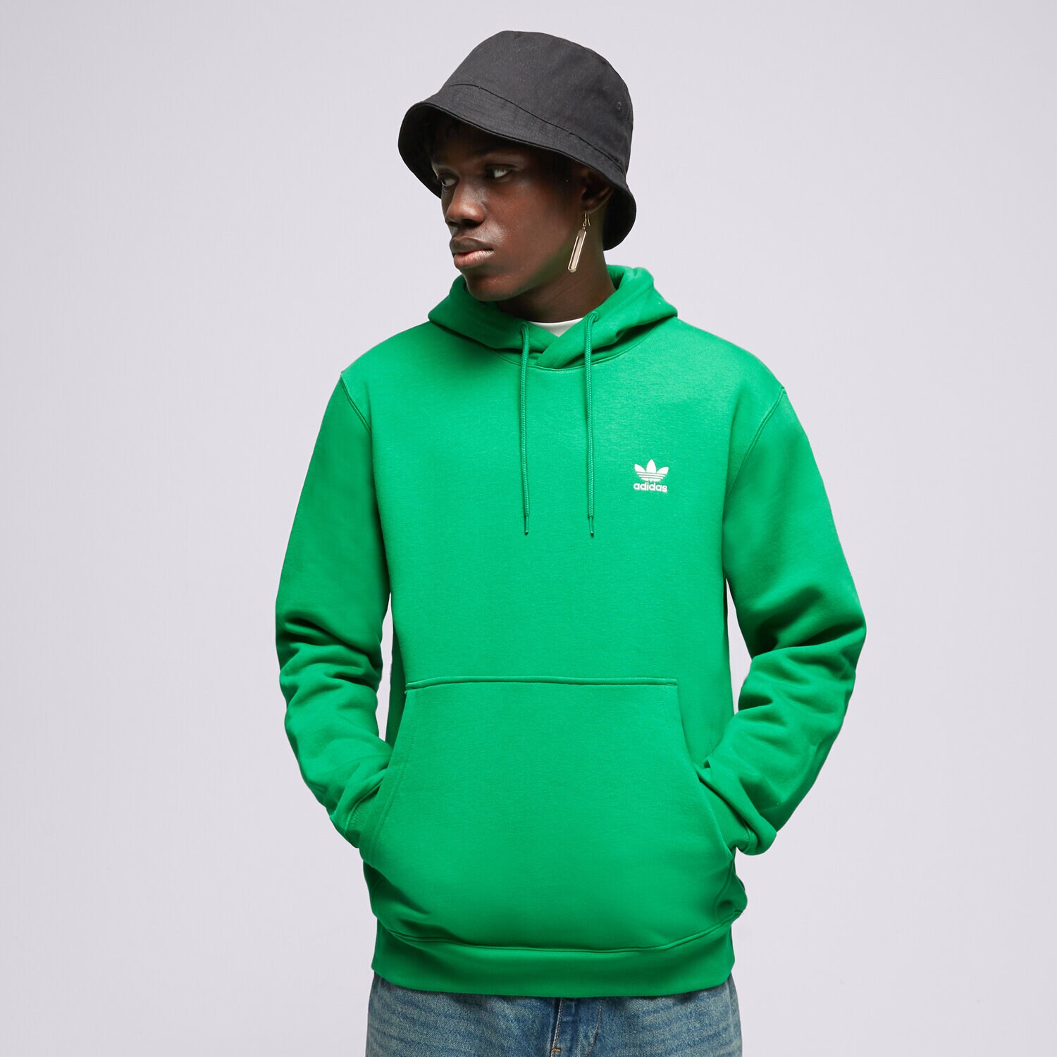 Muške dukserice ADIDAS VESTA S KAPULJAČOM ESSENTIAL HOODY IM4528 zelena
