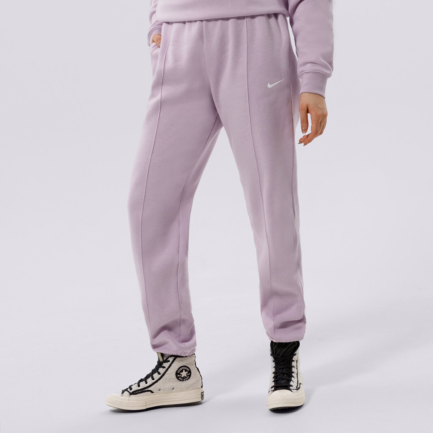 Ženske hlače NIKE HLAČE W NSW ESSNTL CLCTN FLC PANT DQ5098-530 ljubičasta