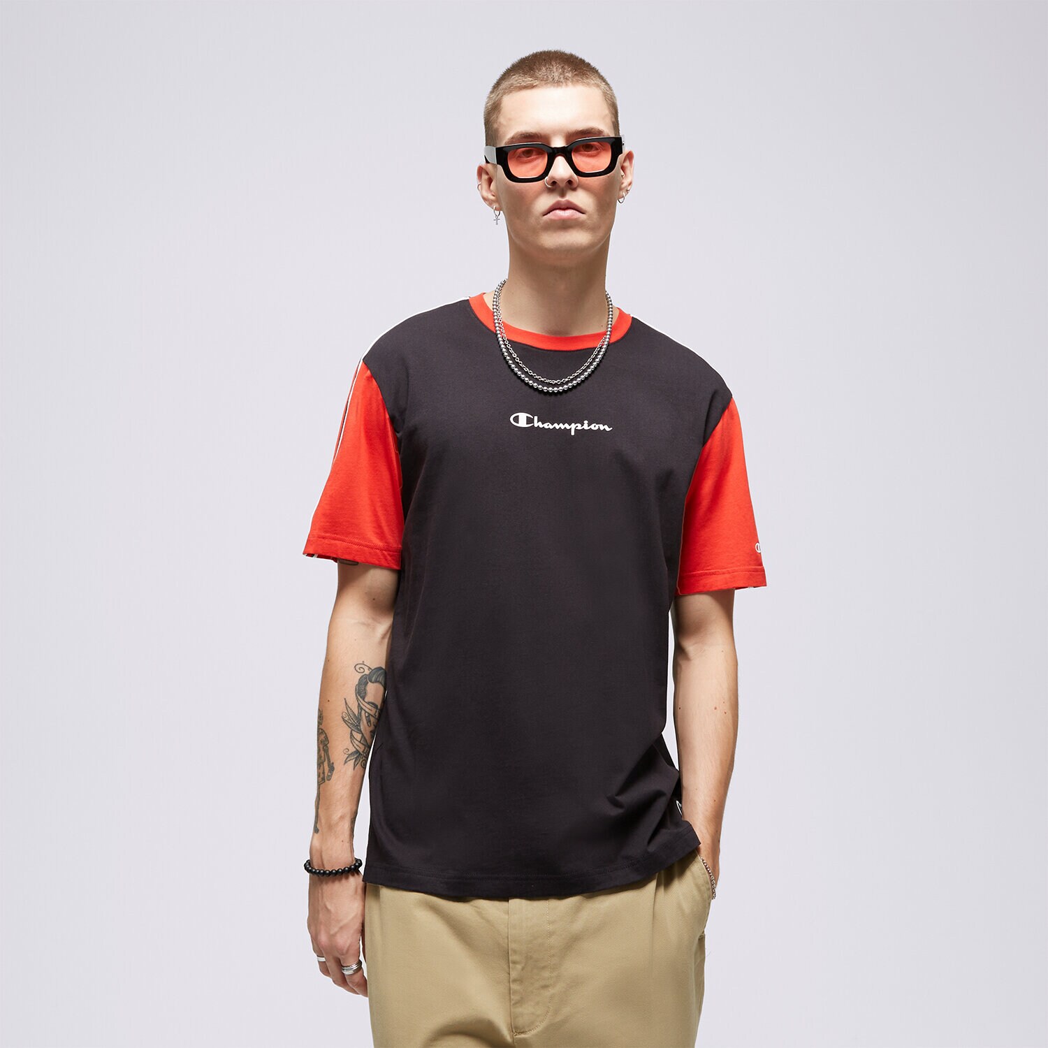 Muške majice CHAMPION T-SHIRT CREWNECK T-SHIRT 218768KK001 crna