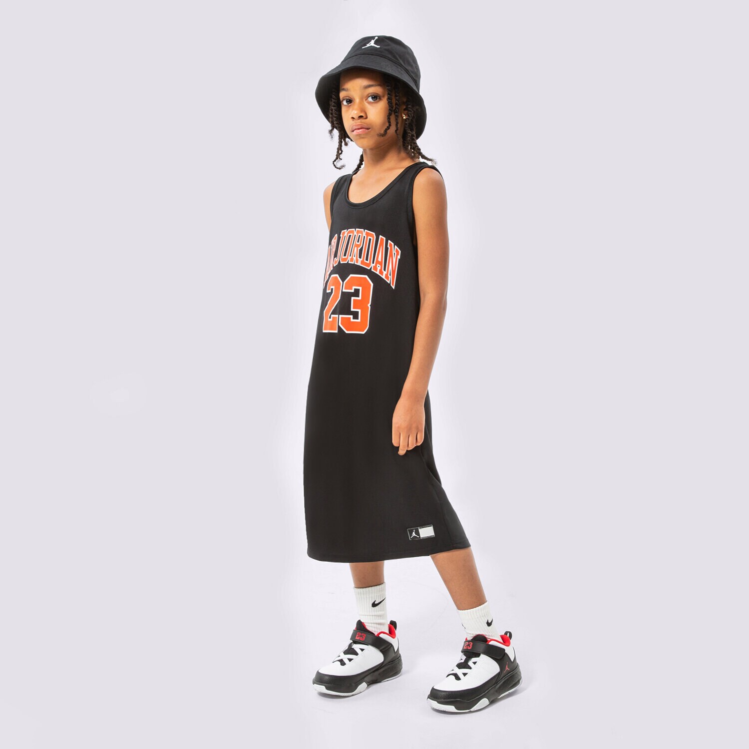 Dječje kratke hlače i haljine JORDAN HALJINA HBR JORDAN JERSEY TRENIRKAS GIRL 45B320-023 crna
