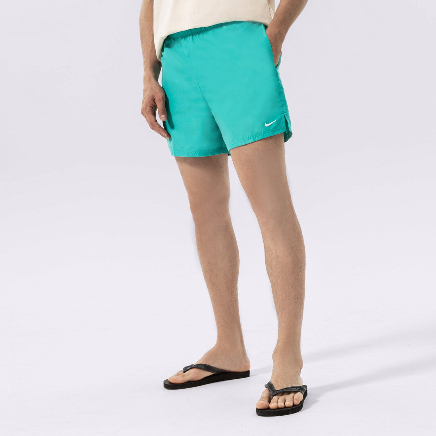 Muške kratke hlače NIKESWIM KRATKE HLAČE ESSENTIAL 5" NESSA560-339 zelena