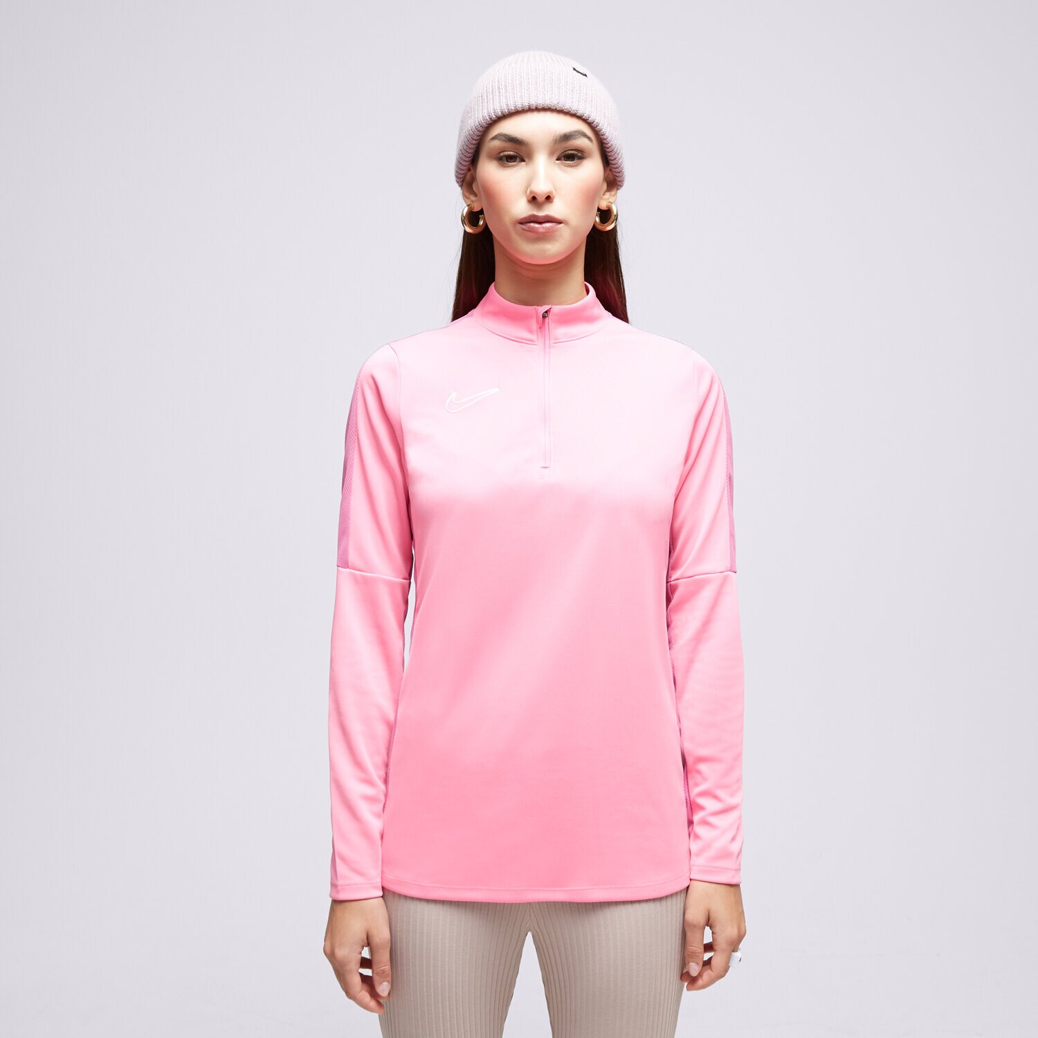 Ženske dukserice NIKE VESTA RASKOPČANA W NK DF ACD23 DRIL TOP BR SWEATSHIRT DX0513-606 ružičasta