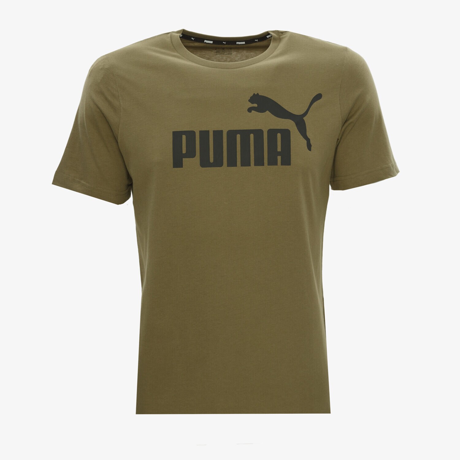 Muške majice PUMA T-SHIRT ESS LOGO TEE 58666732 kaki