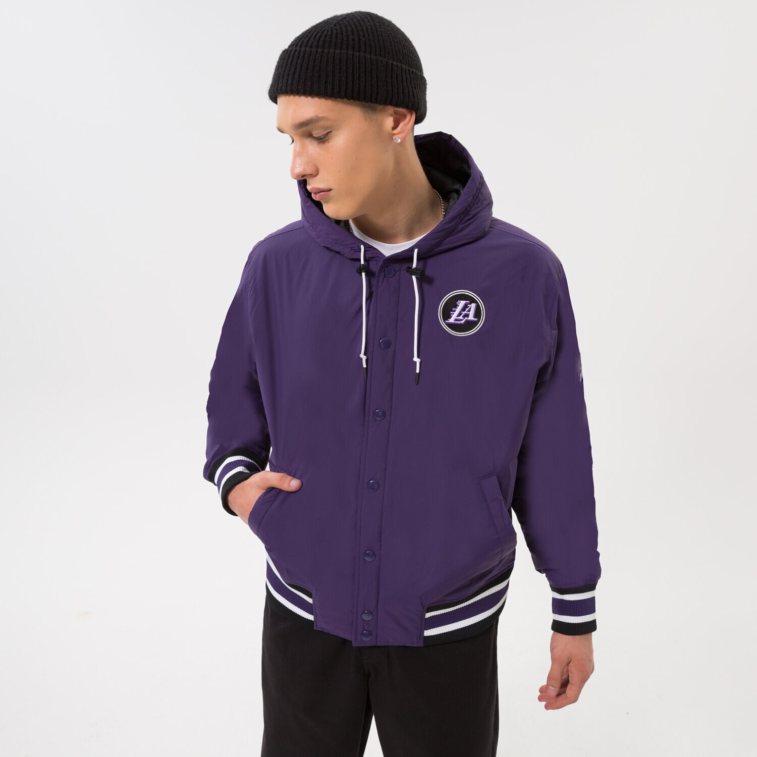 Muške prijelazne jakne NIKE JAKNA PRIJELAZNA LAL M NK JKT FILL CTS CE NBA DN4721-535 tamno plava