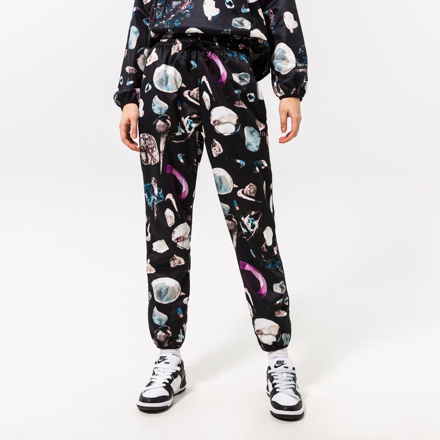 Ženske hlače NIKE HLAČE W NK DF SI SSNL PANT NBA DQ6905-010 crna