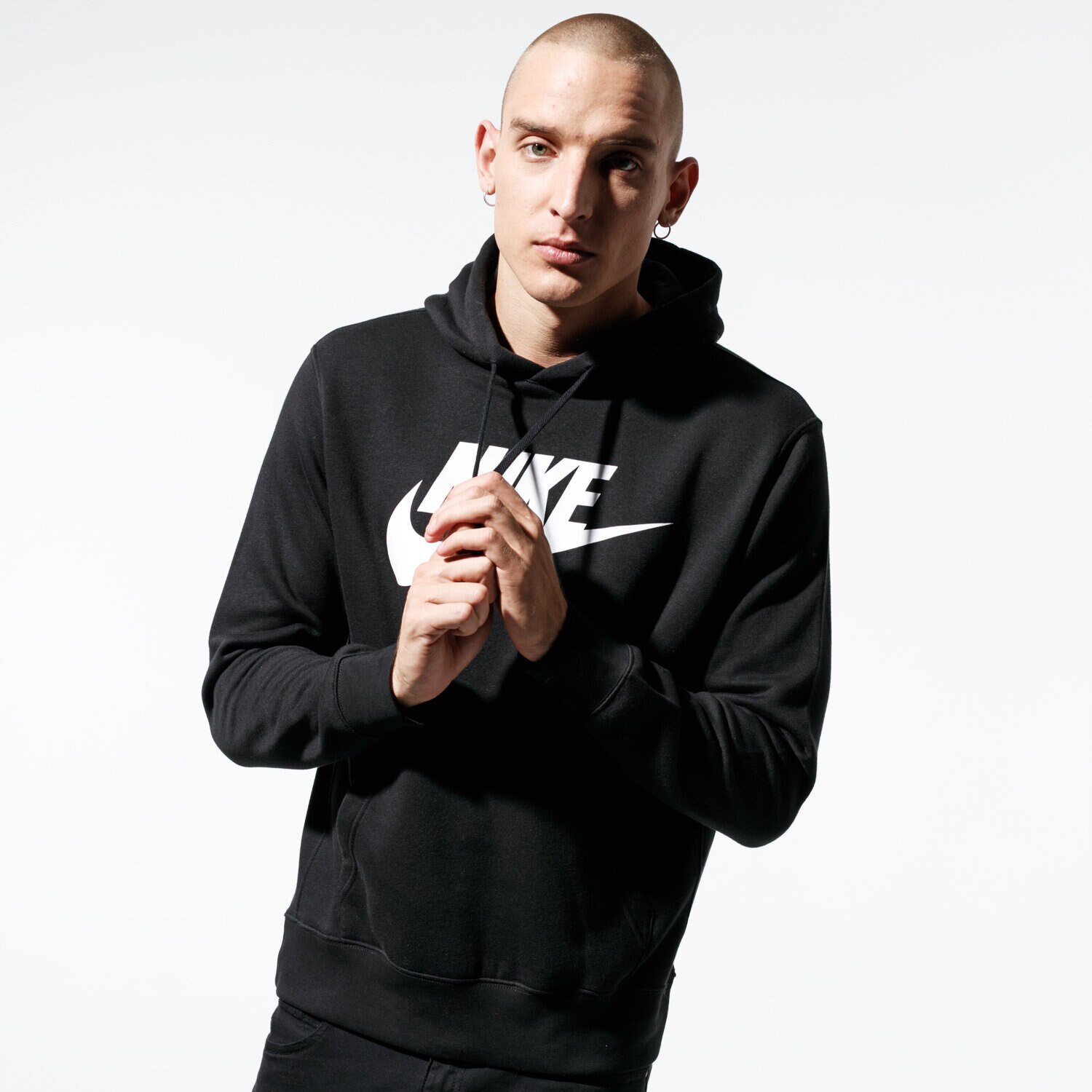 Muške dukserice NIKE VESTA S KAPULJAČOM SPORTSWEAR CLUB FLEECE BV2973-010 crna