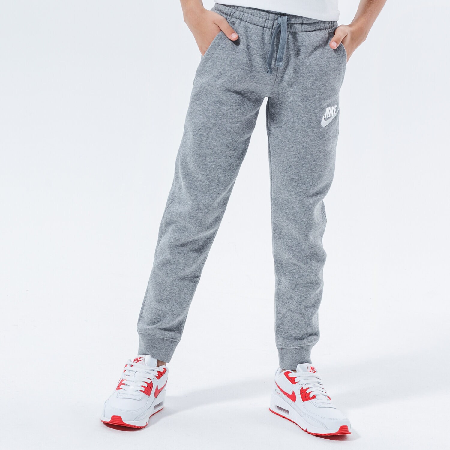 Dječje hlače NIKE HLAČE SPORTSWEAR CLUB FLEECE BOY CI2911-091 siva