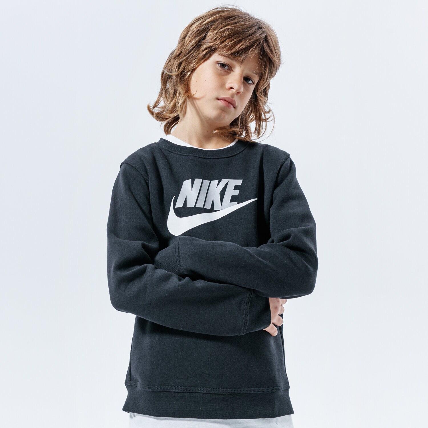Dječje dukserice NIKE VESTA SPORTSWEAR CLUB FLEECE BOY CV9297-011 crna