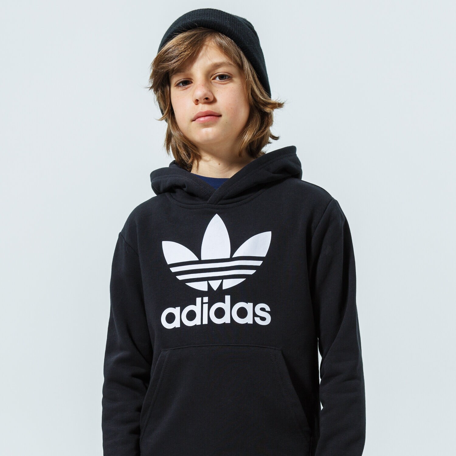 Dječje dukserice ADIDAS TREFOIL HOODIE JUNIOR BOY DV2870 crna