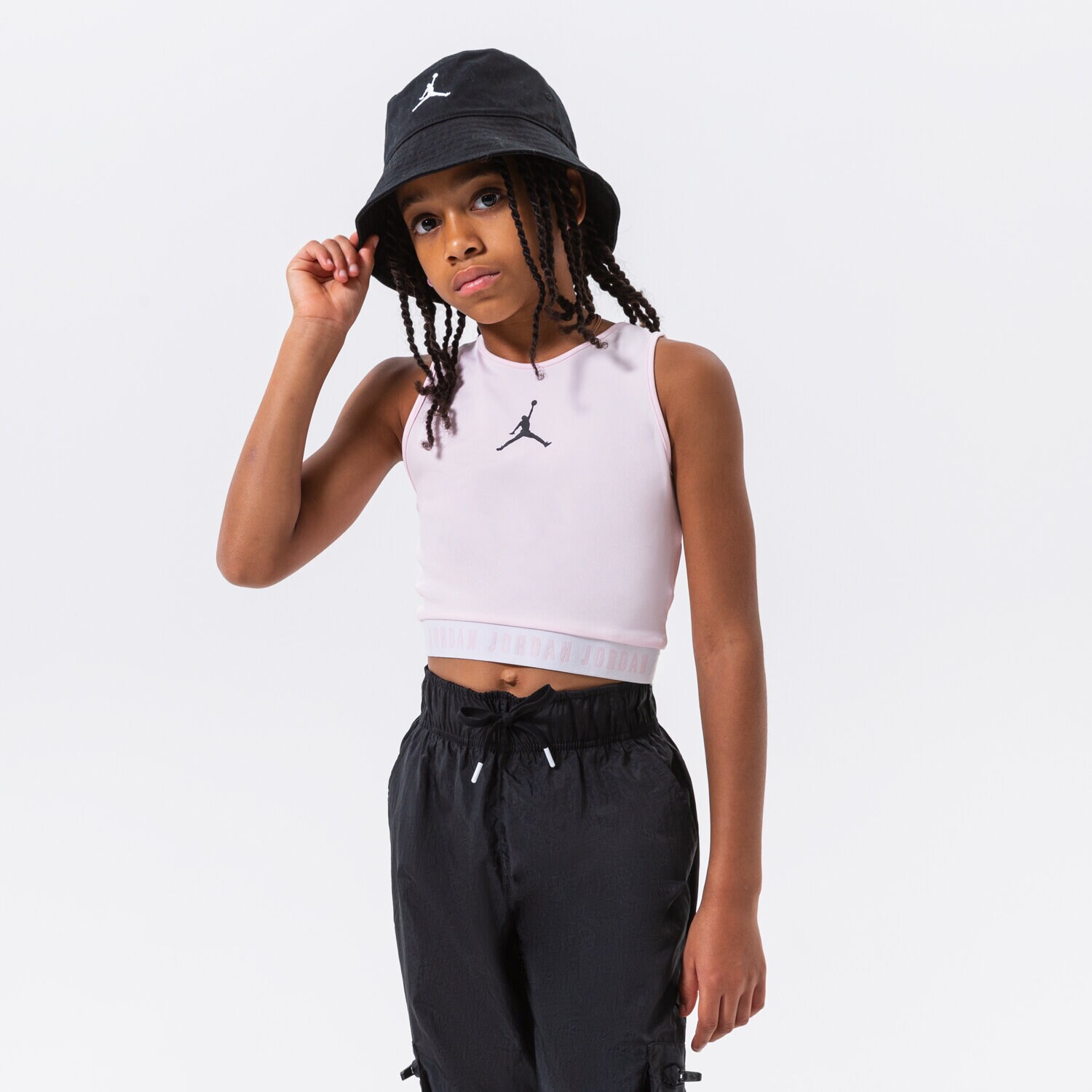 Dječje majice JORDAN ESSENTIALS ACTIVE TOP GIRL 45A855-A9Y ružičasta