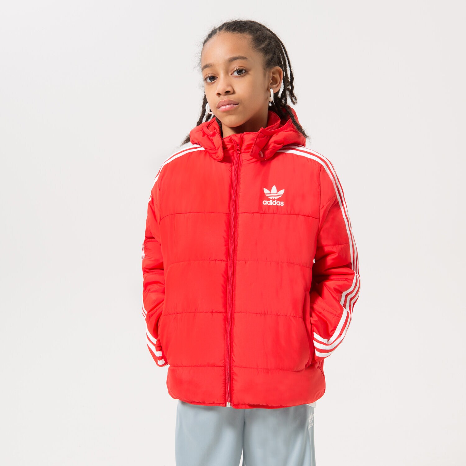 Dječje zimske jakne ADIDAS JAKNA PADDED JACKET GIRL HK0387 crvena